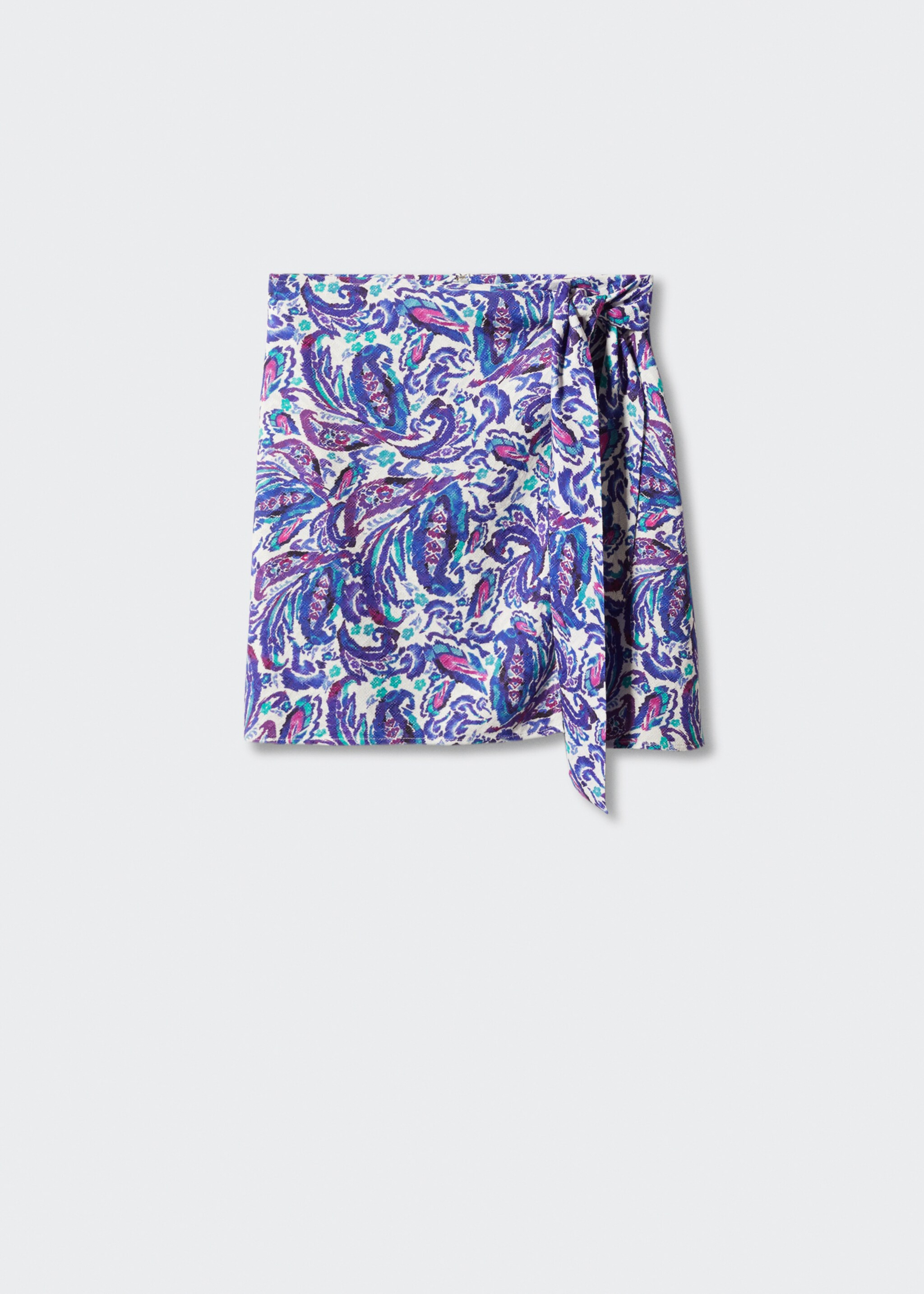 Knot printed skirt - Article without model, Lilac. Ref: 57000130-00.