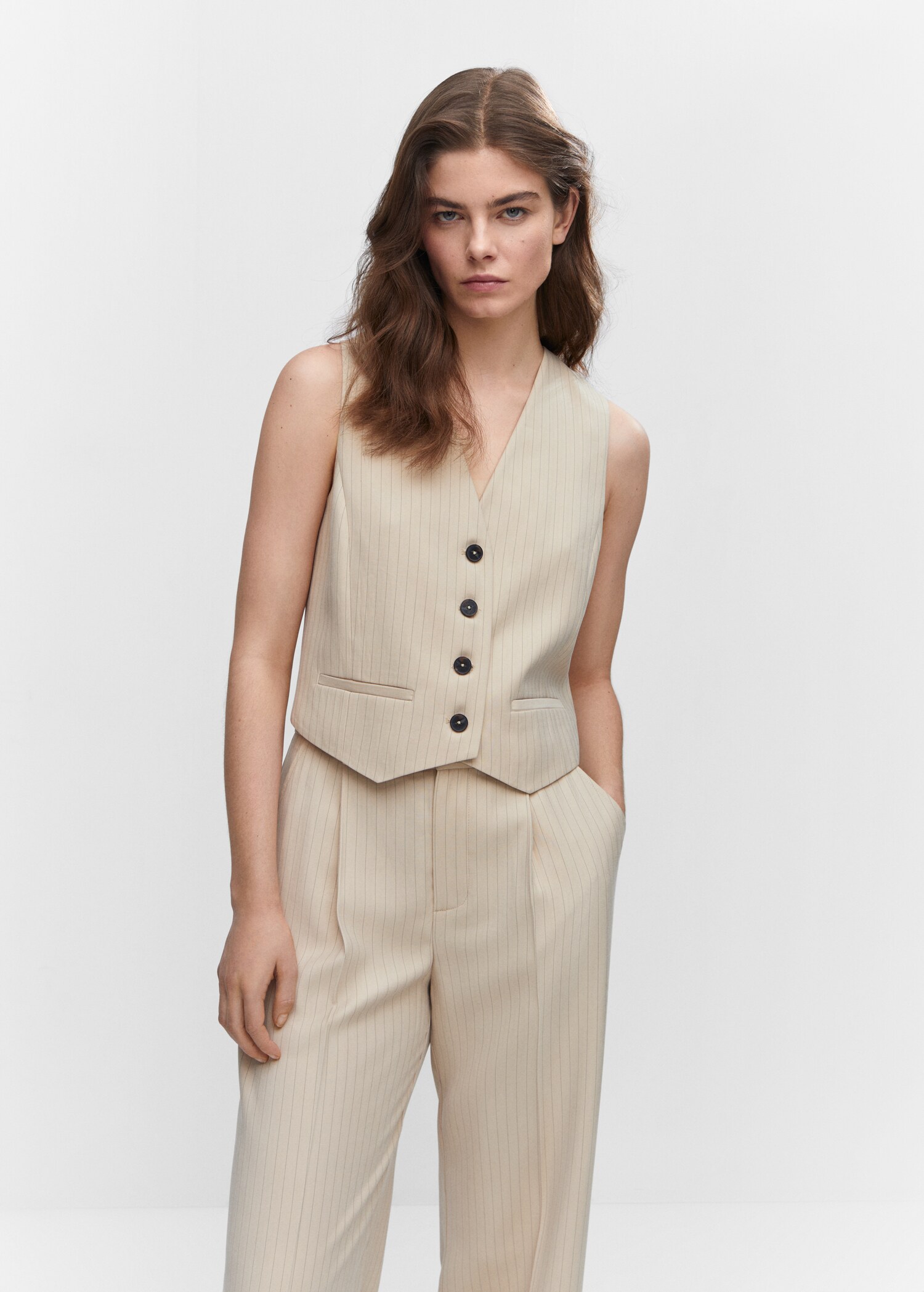 Chalk-stripe trousers - Details of the article 1