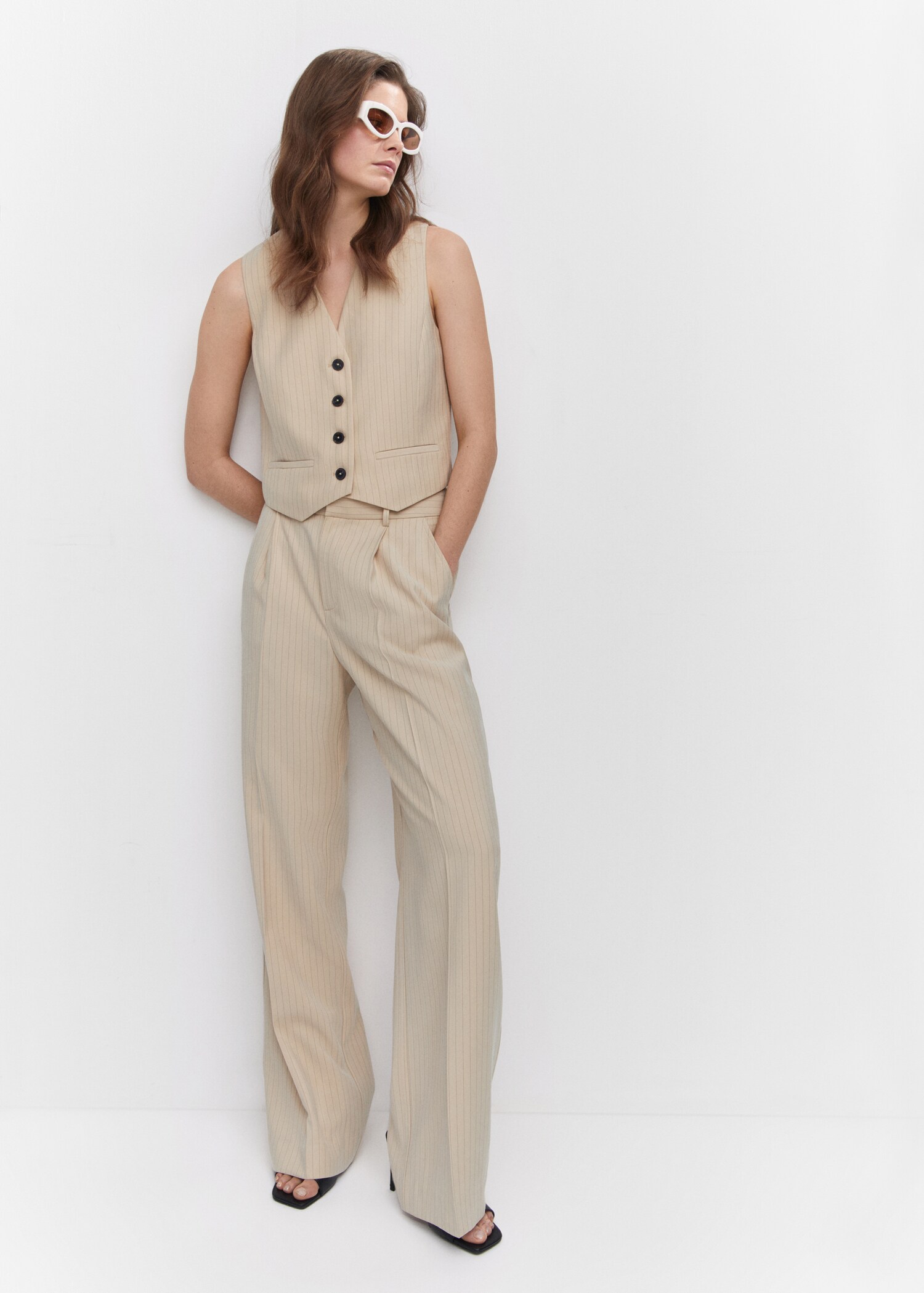 Chalk-stripe trousers - Details of the article 2
