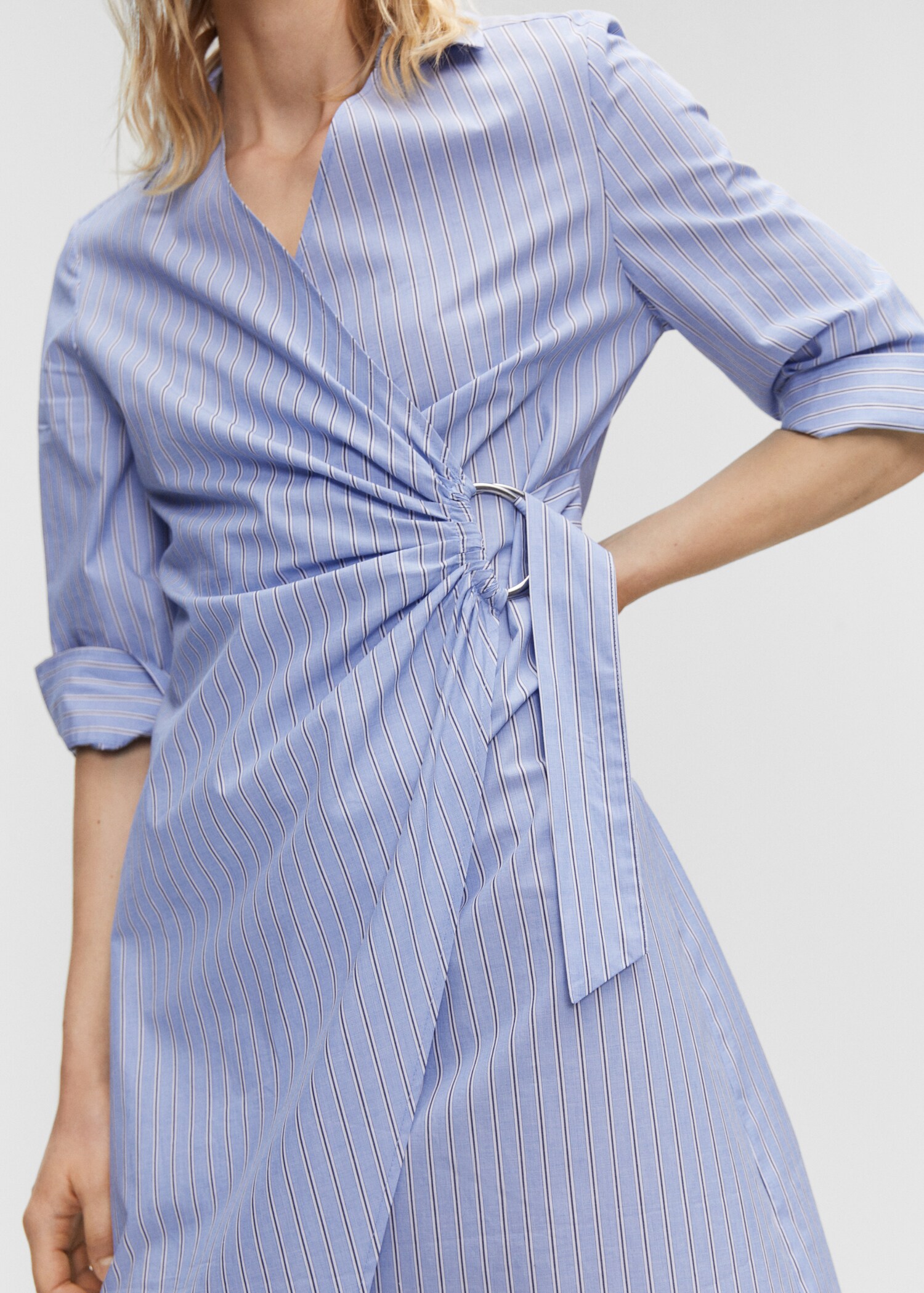 Vestido camisero detalle metálico - Detalle del artículo 6
