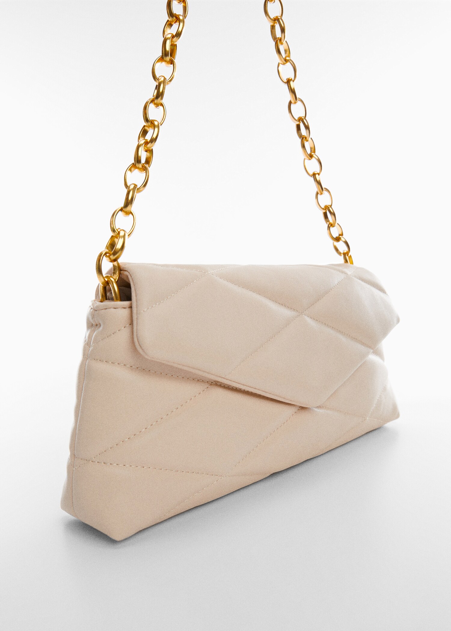 Quilted bag with chain handle - Medium plane
