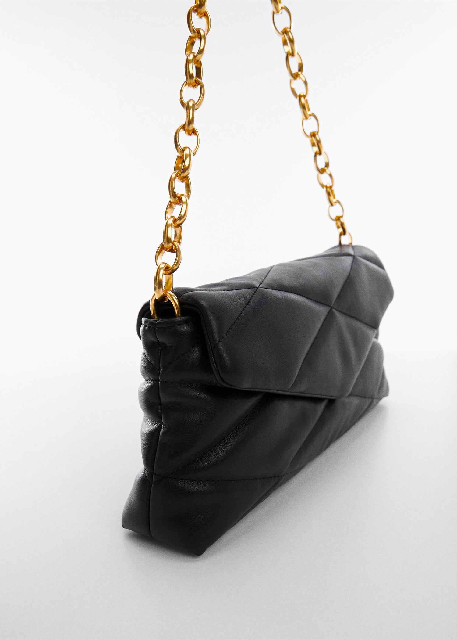 Quilted bag with chain handle - Medium plane