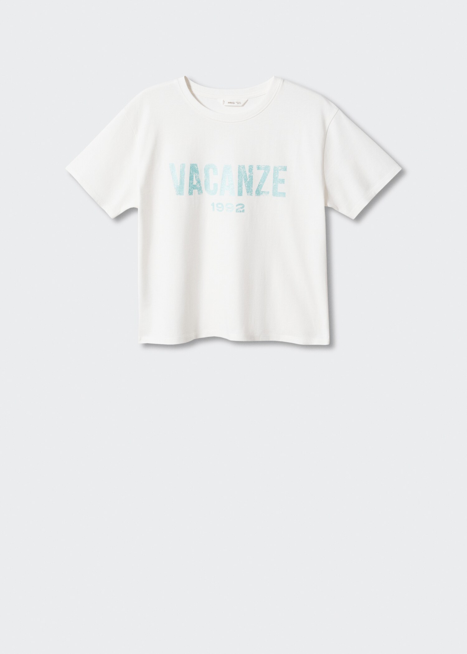 Message cotton T-shirt - Article without model