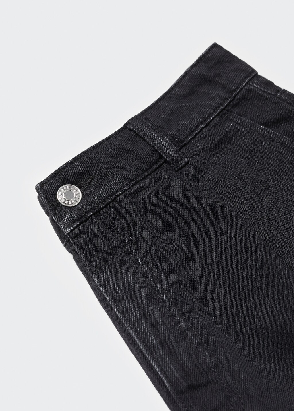 ★MUCENT★ Ronar Back Button Leather Point Bermuda Denim Pan Gabba denim shorts - Find your summer wear now