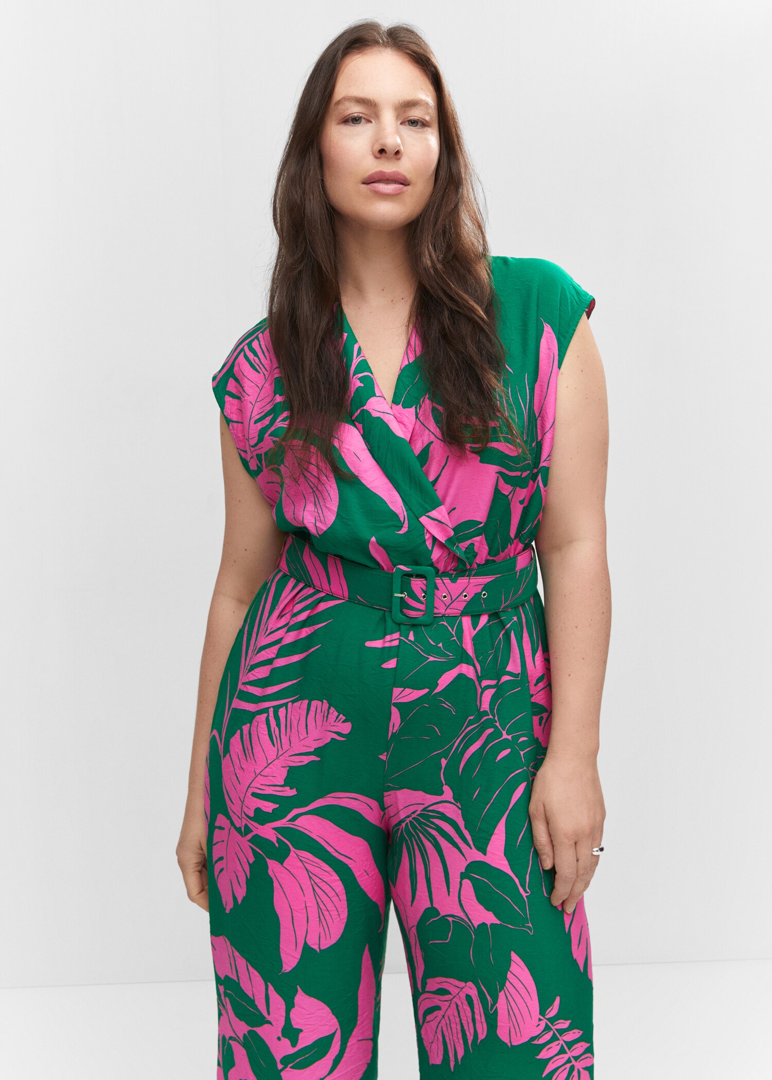 Belt printed jumpsuit - Details of the article 5