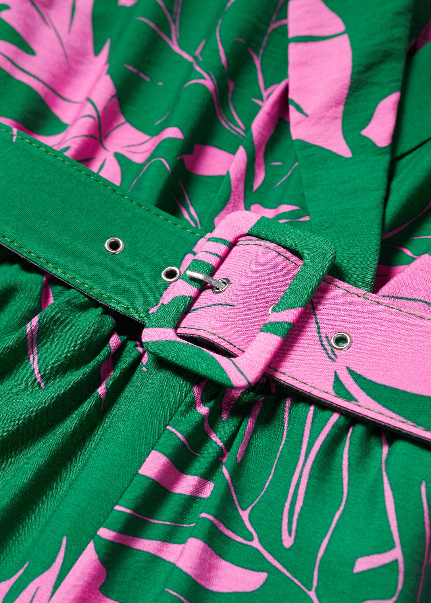 Belt printed jumpsuit - Details of the article 8