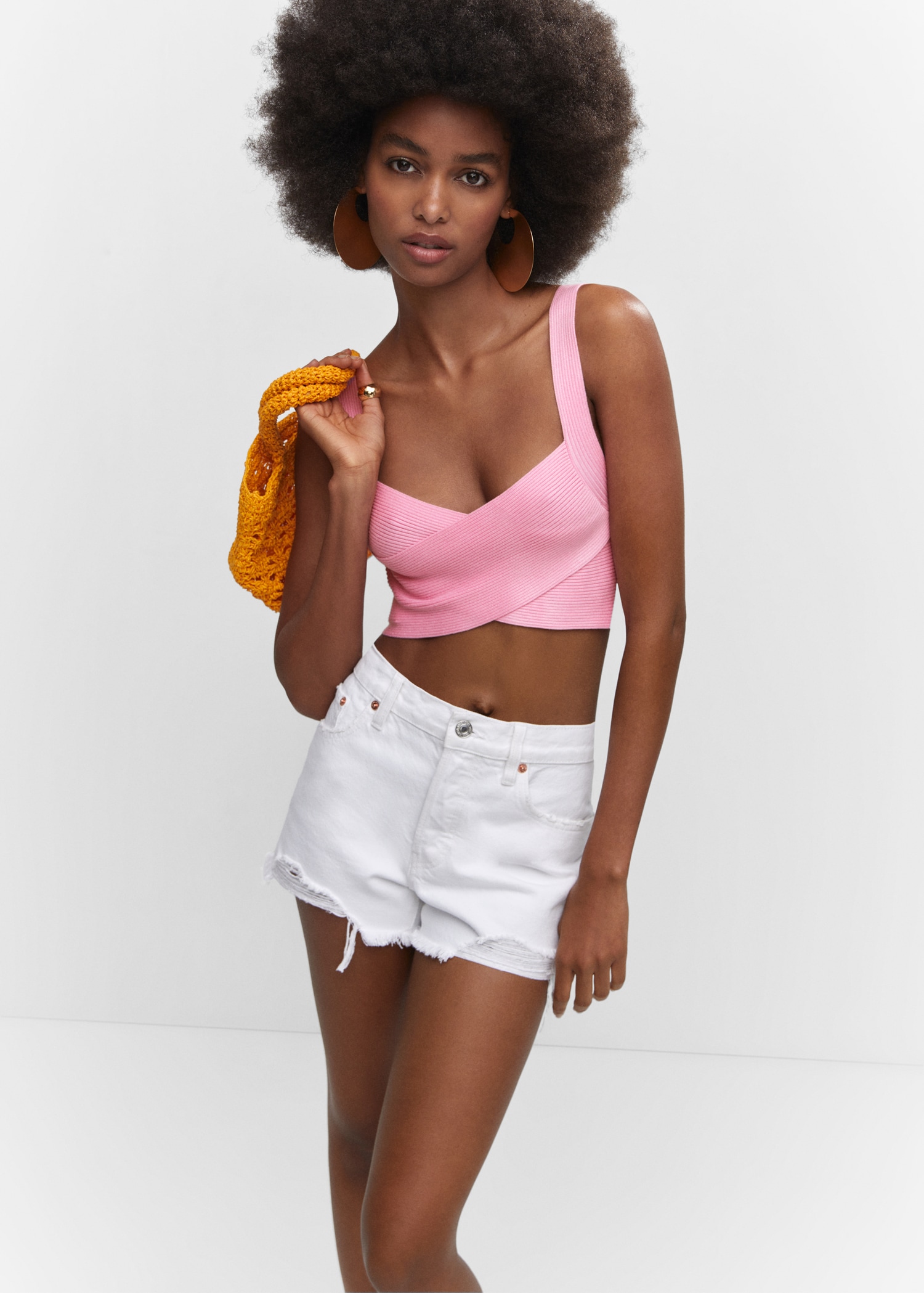 Knitted wrap top - Main Image