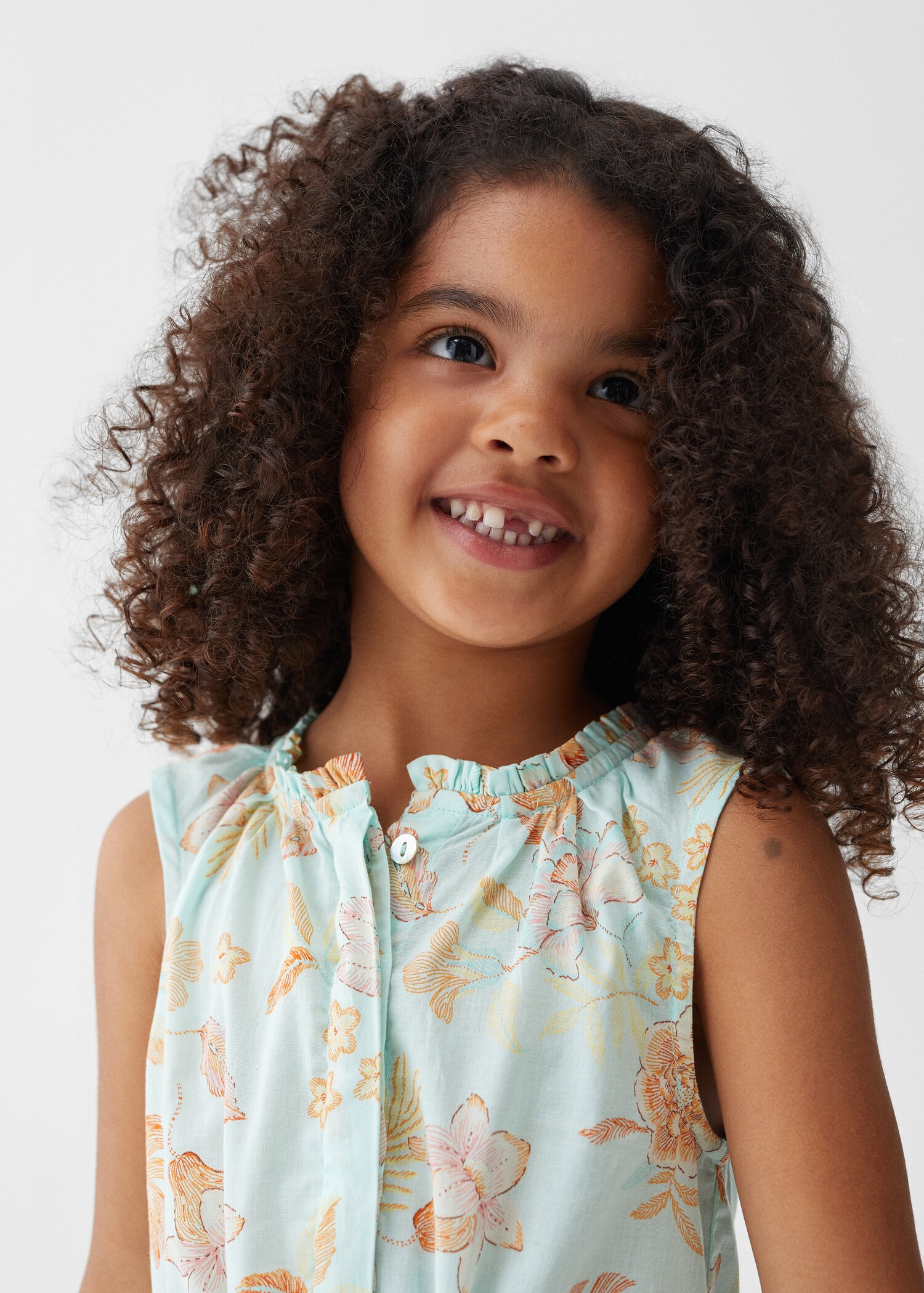 Flowers cotton dress - Details of the article 1