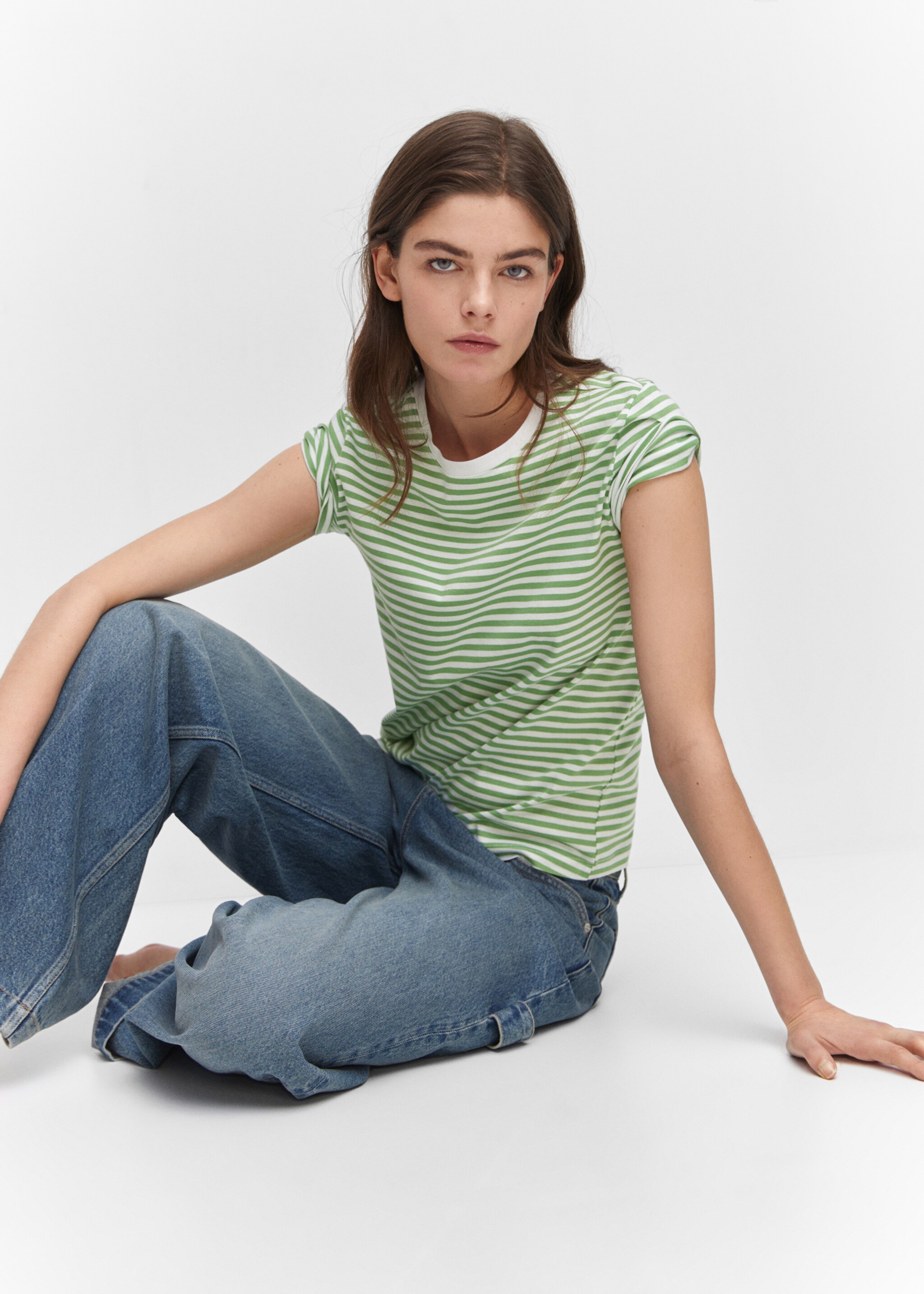 Camiseta 100% algodón - Detalle del artículo 2, Verde pastel. Ref: 57000280-00.