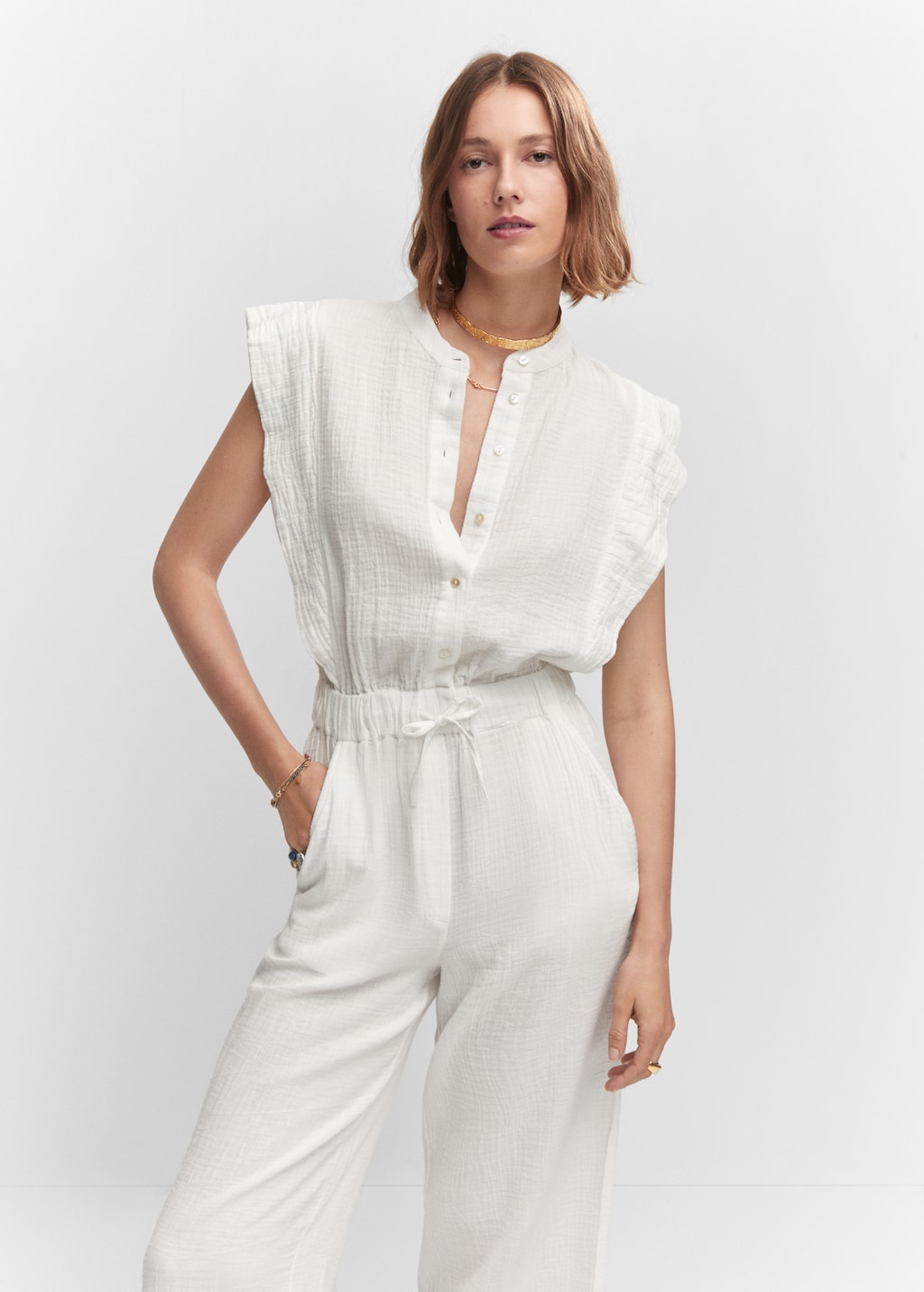 Mango outlet jumpsuit on sale