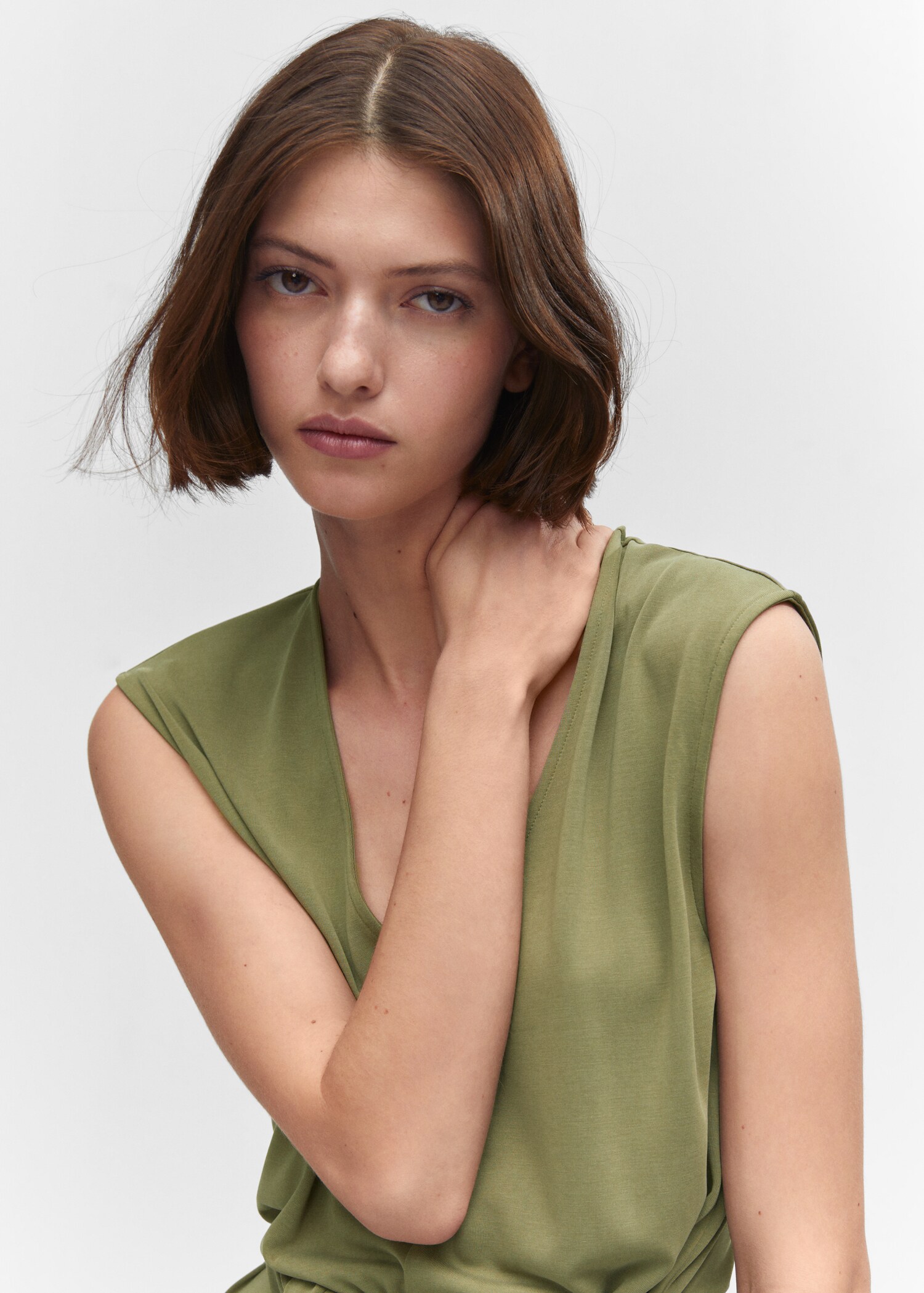 Modal jumpsuit with tie - Details of the article 1