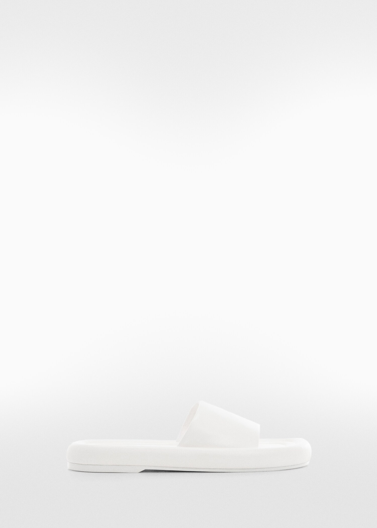 Leather sandals with a wide strap - Article without model