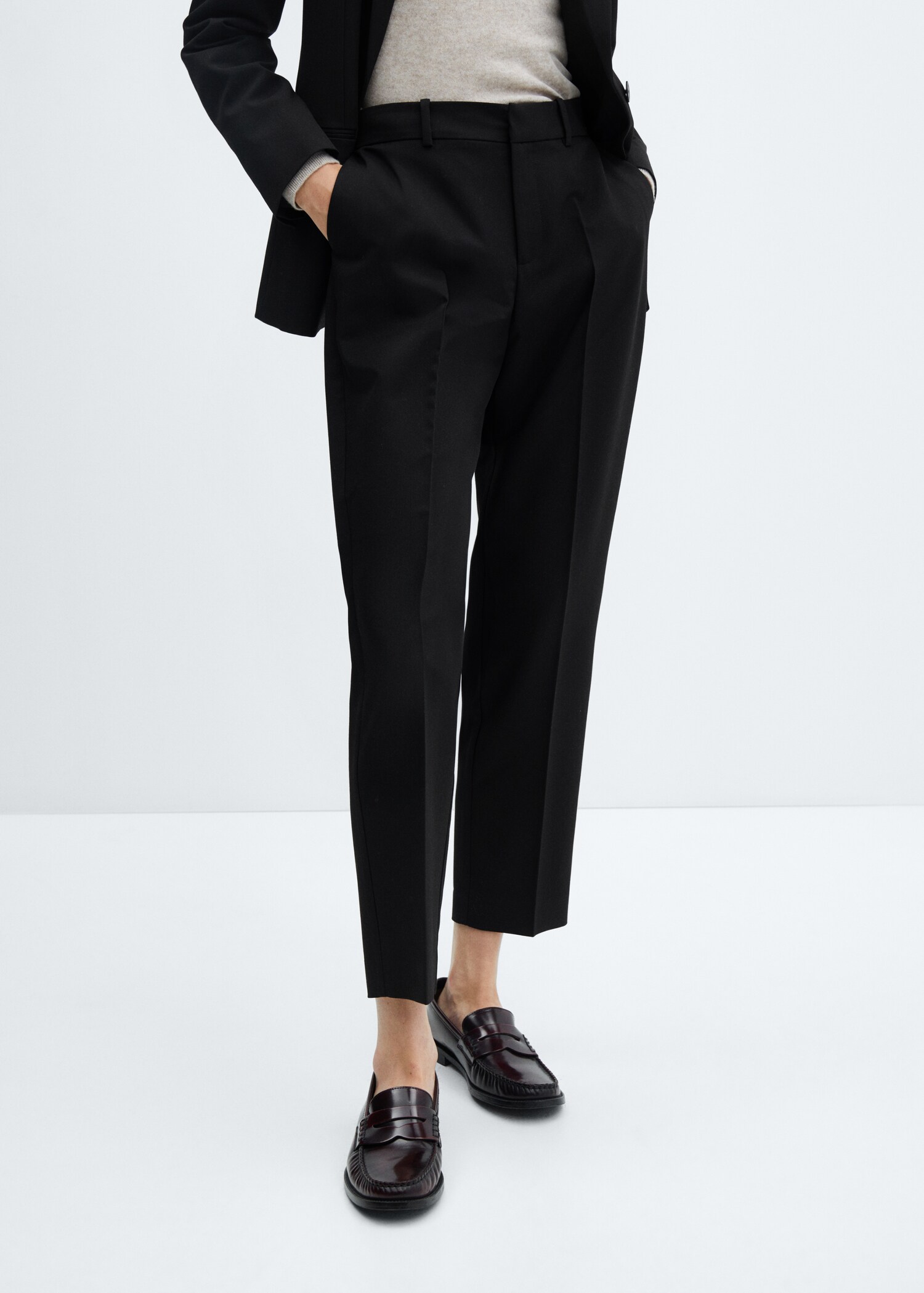 Pantalon droit costume - Femme | MANGO OUTLET France m?�tropolitaine