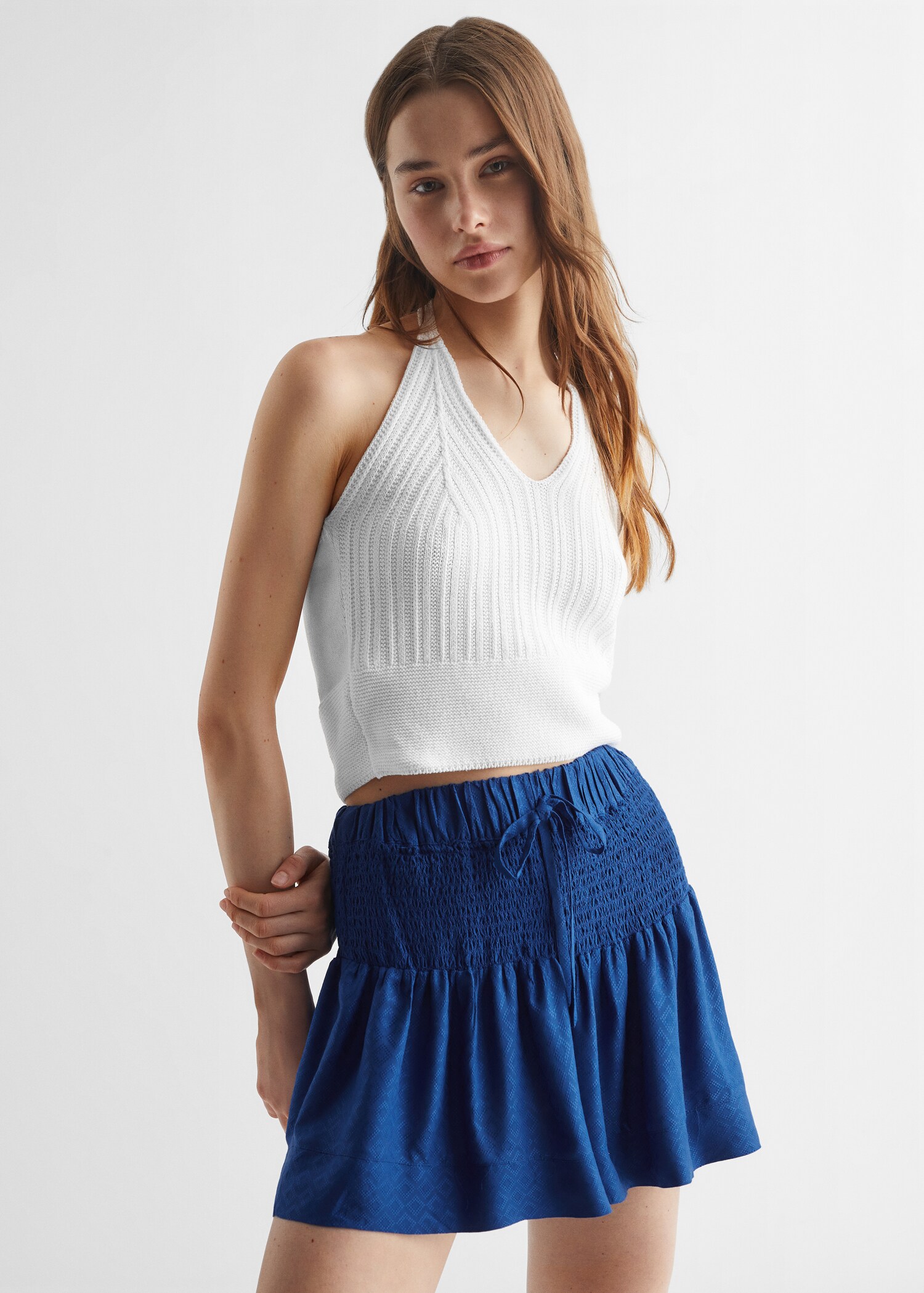 Ribbed crop top - Medium plane
