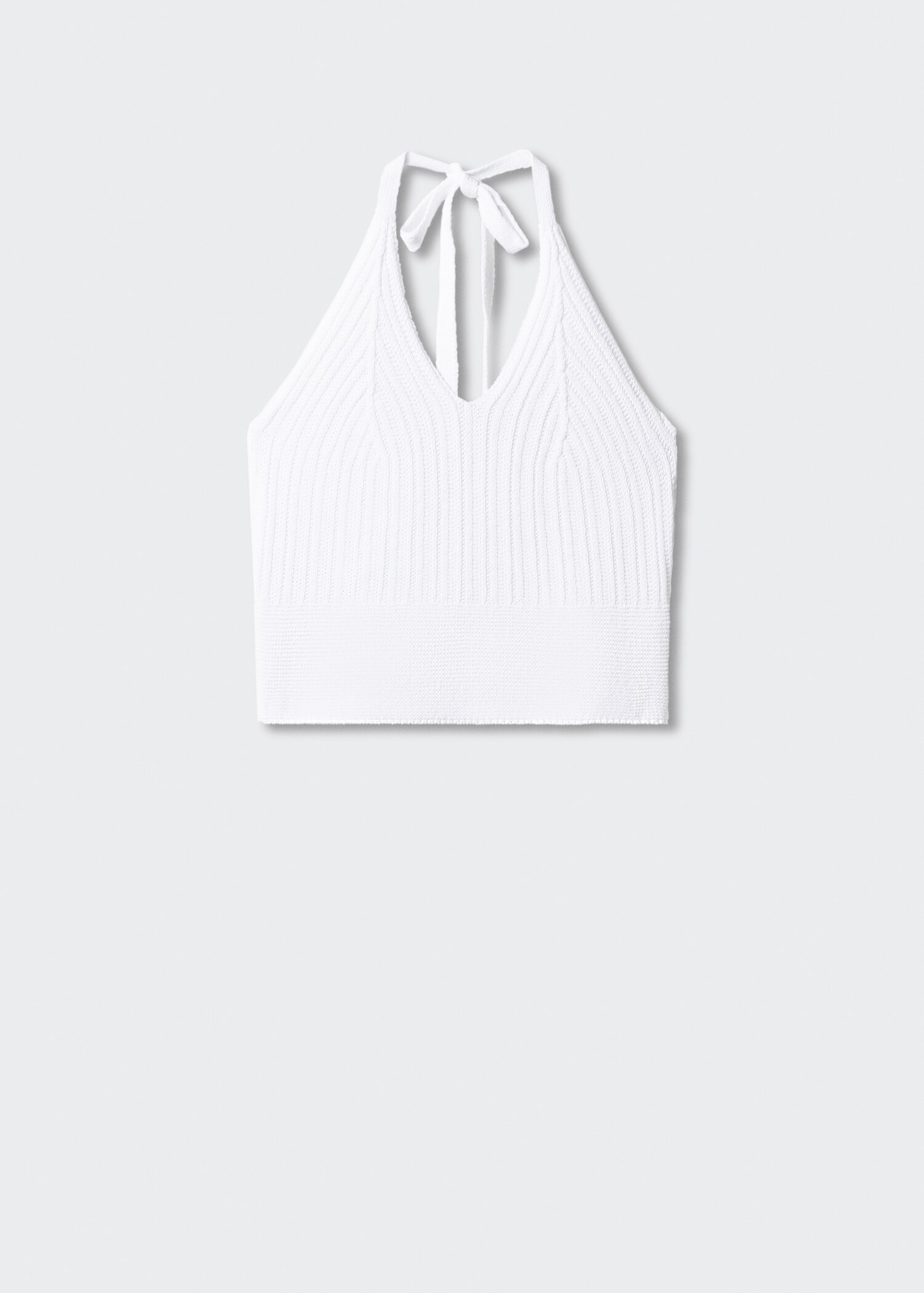 Ribbed crop top - Article without model