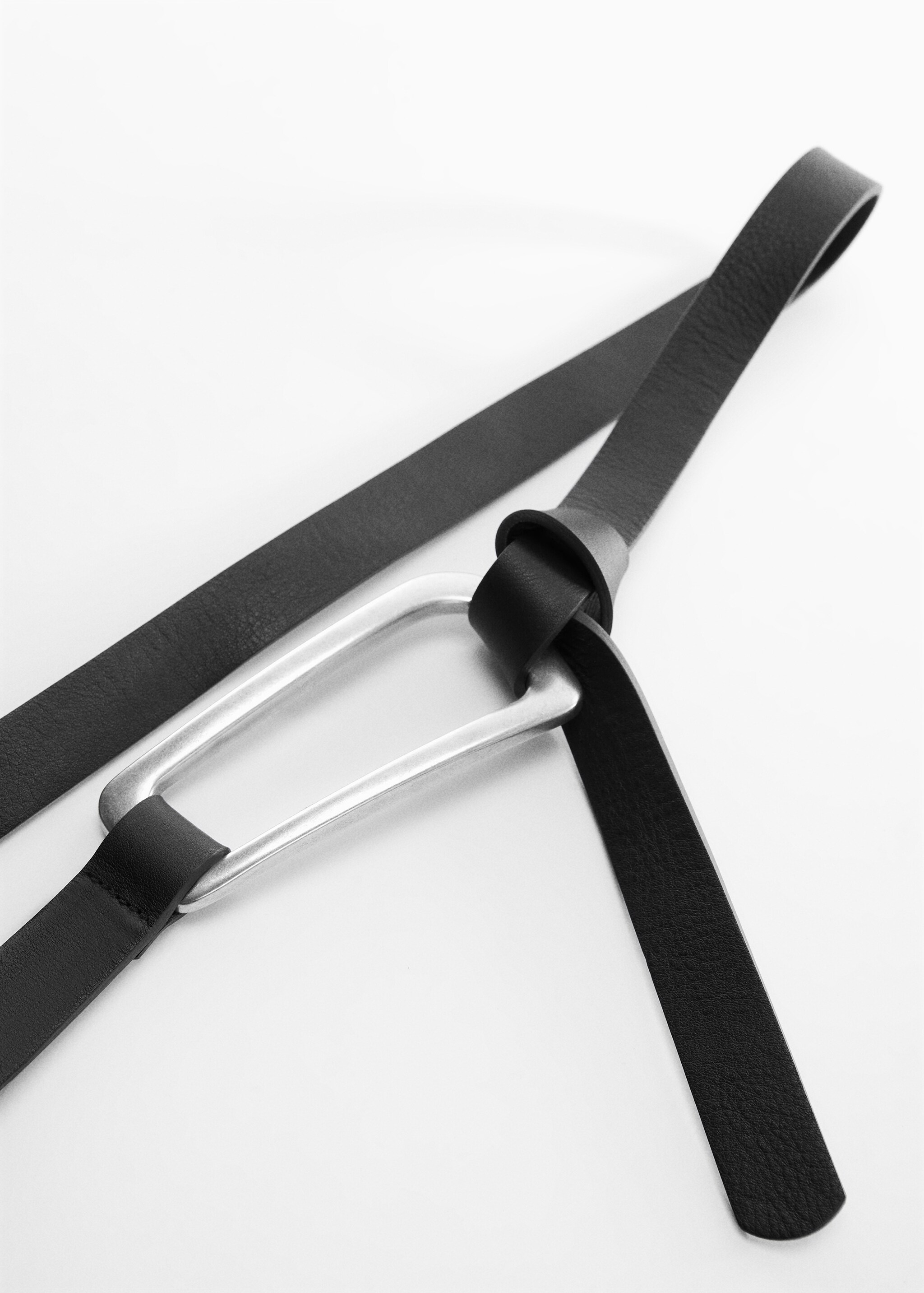 Irregular maxi belt with buckle - Medium plane
