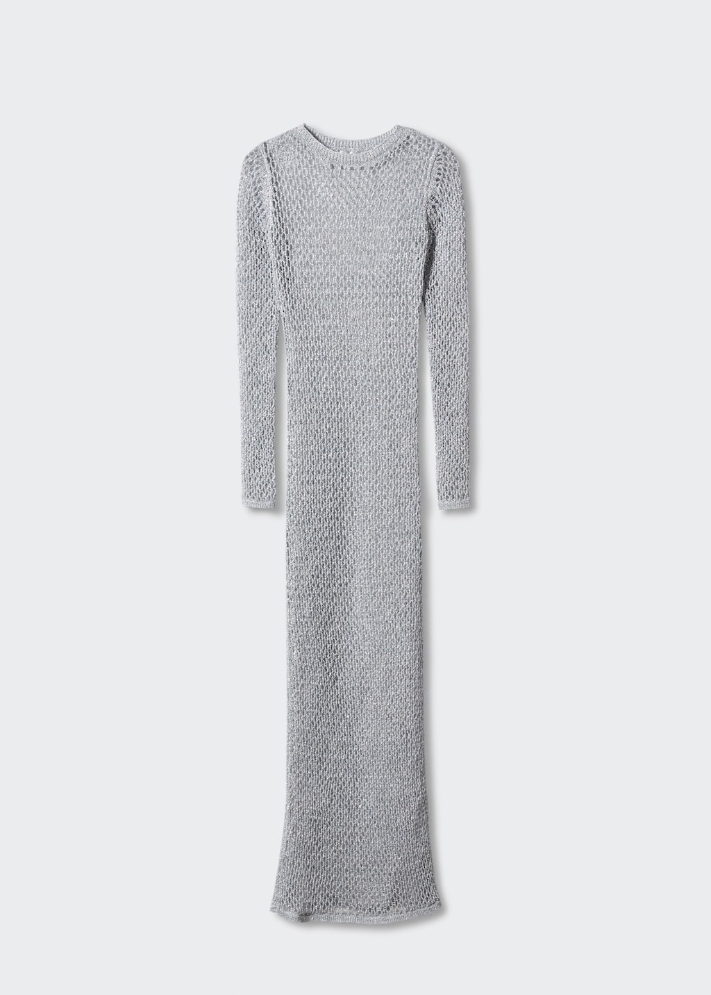 Robe maille metallisee