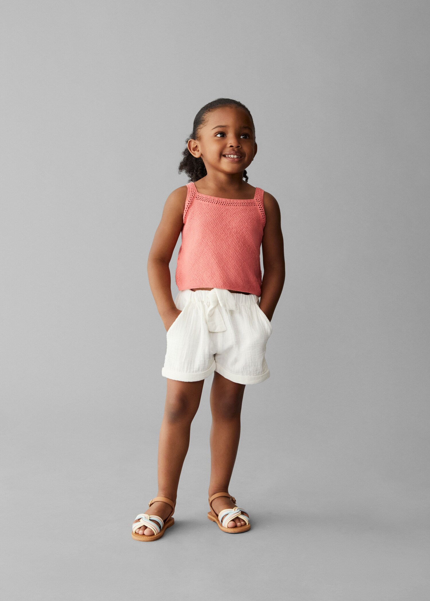 Stretch cotton shorts - Details of the article 5