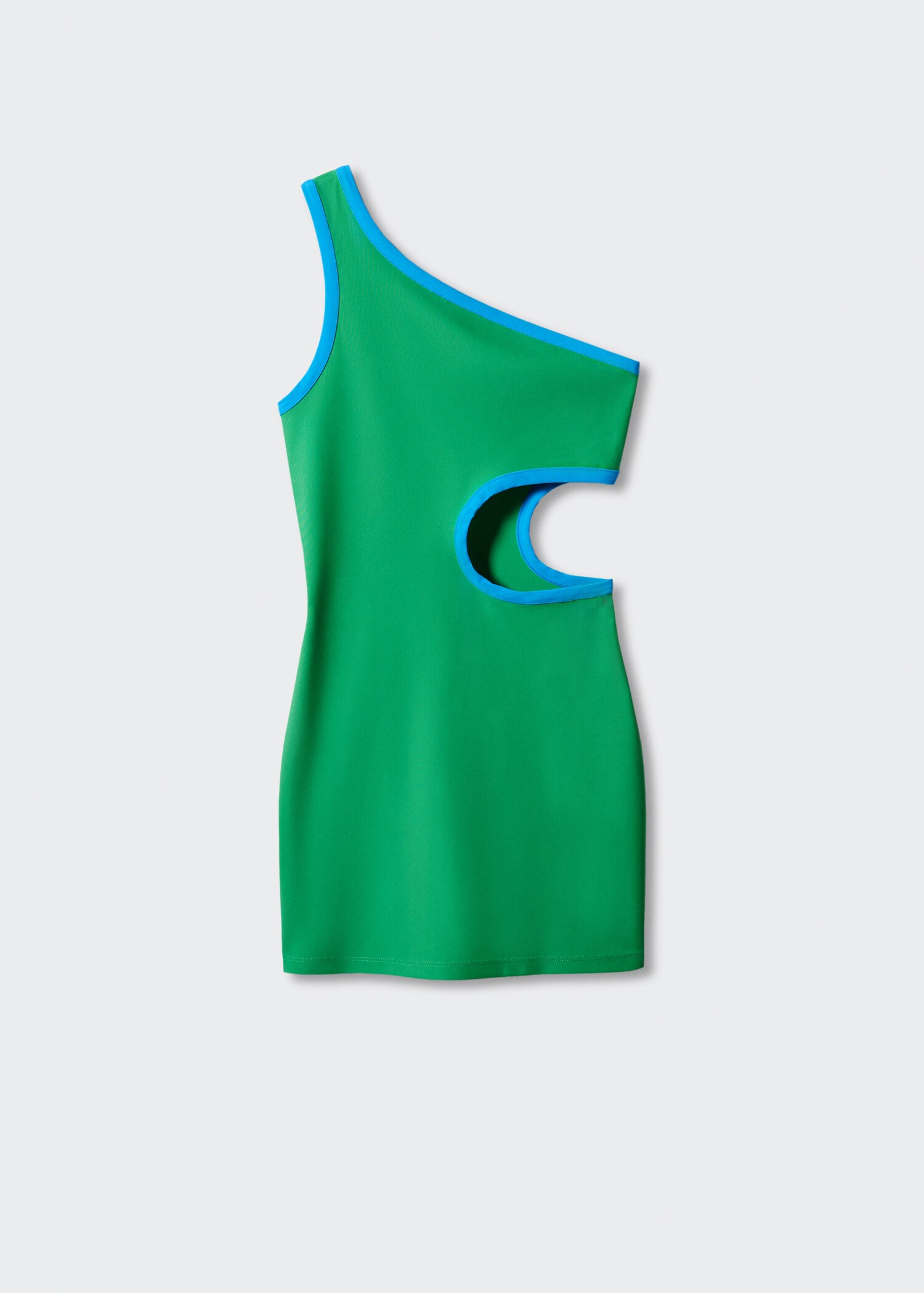 Asymmetrical dress with side slit - Article without model