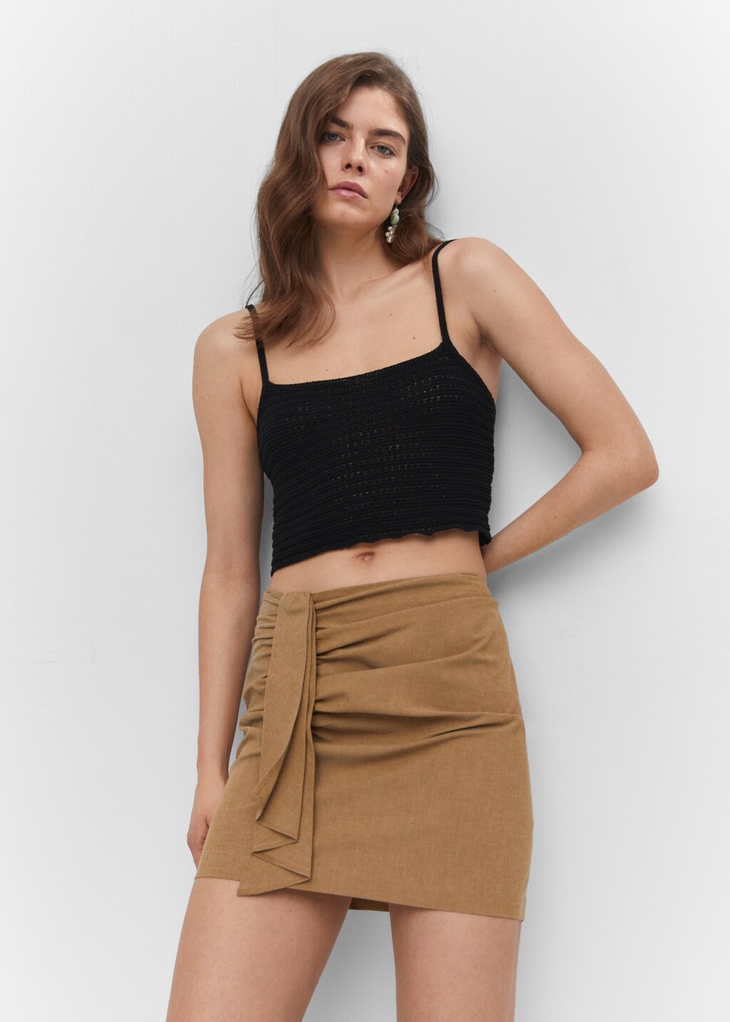 ruched detail top