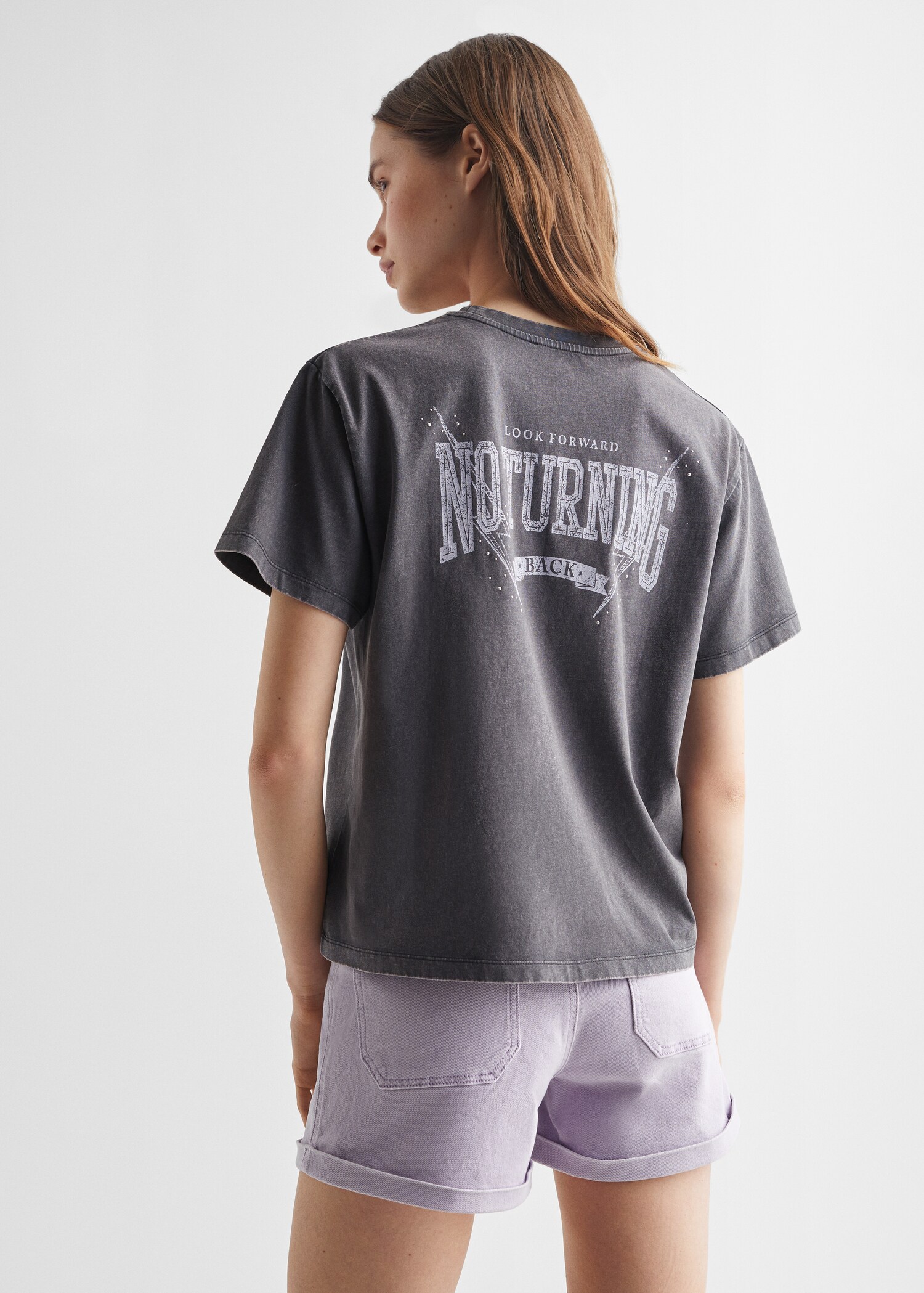 Camiseta estampada algodón - Reverso del artículo