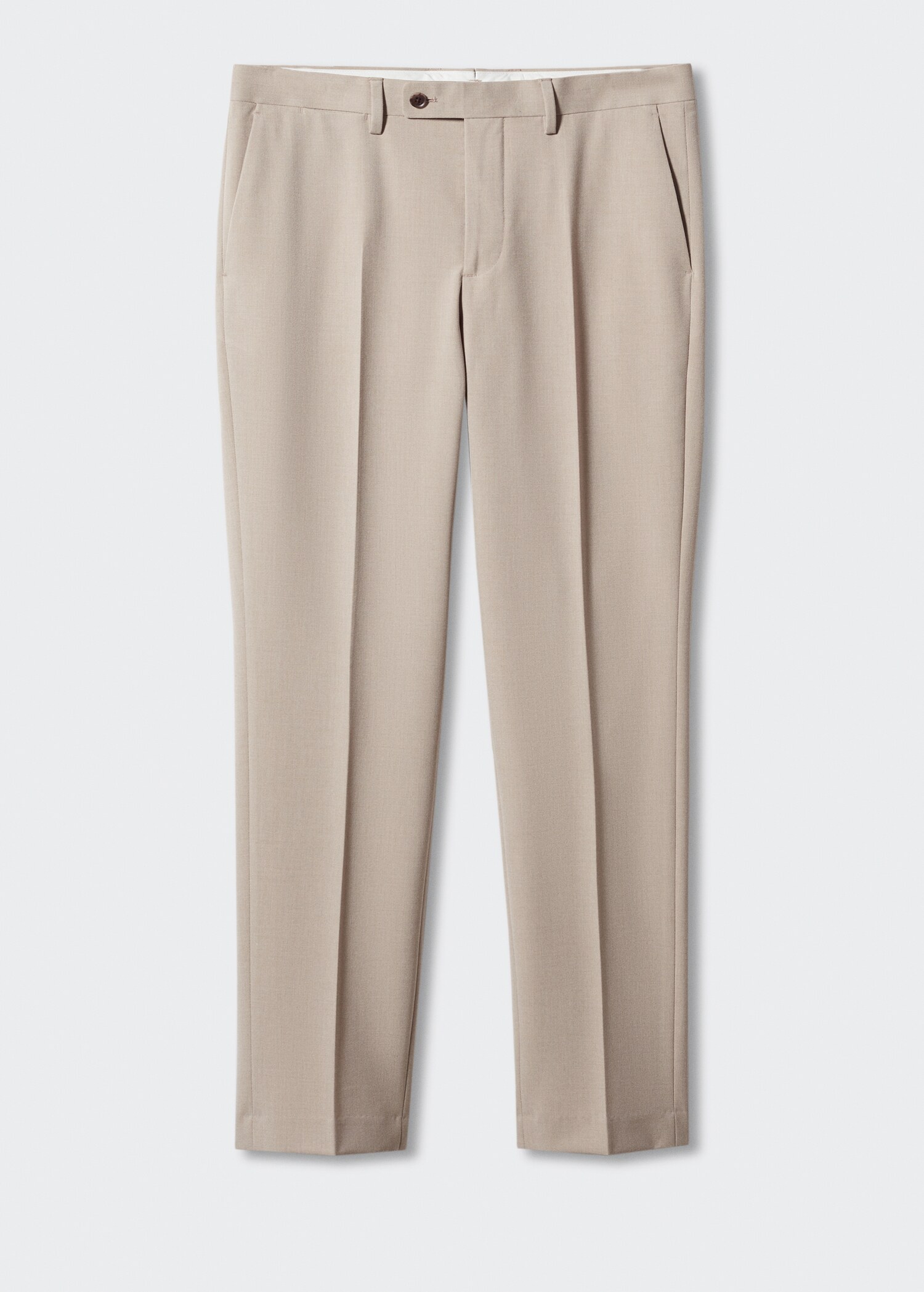 Stretch-fabric slim-fit suit pants - Article without model