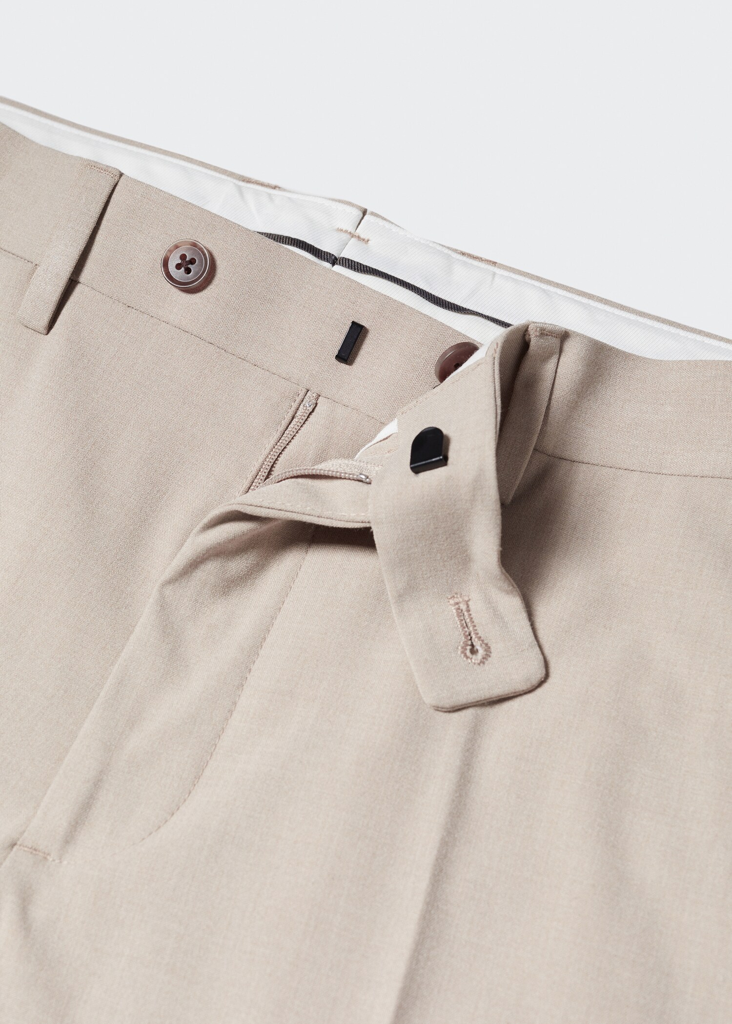 Stretch-fabric slim-fit suit pants - Details of the article 8