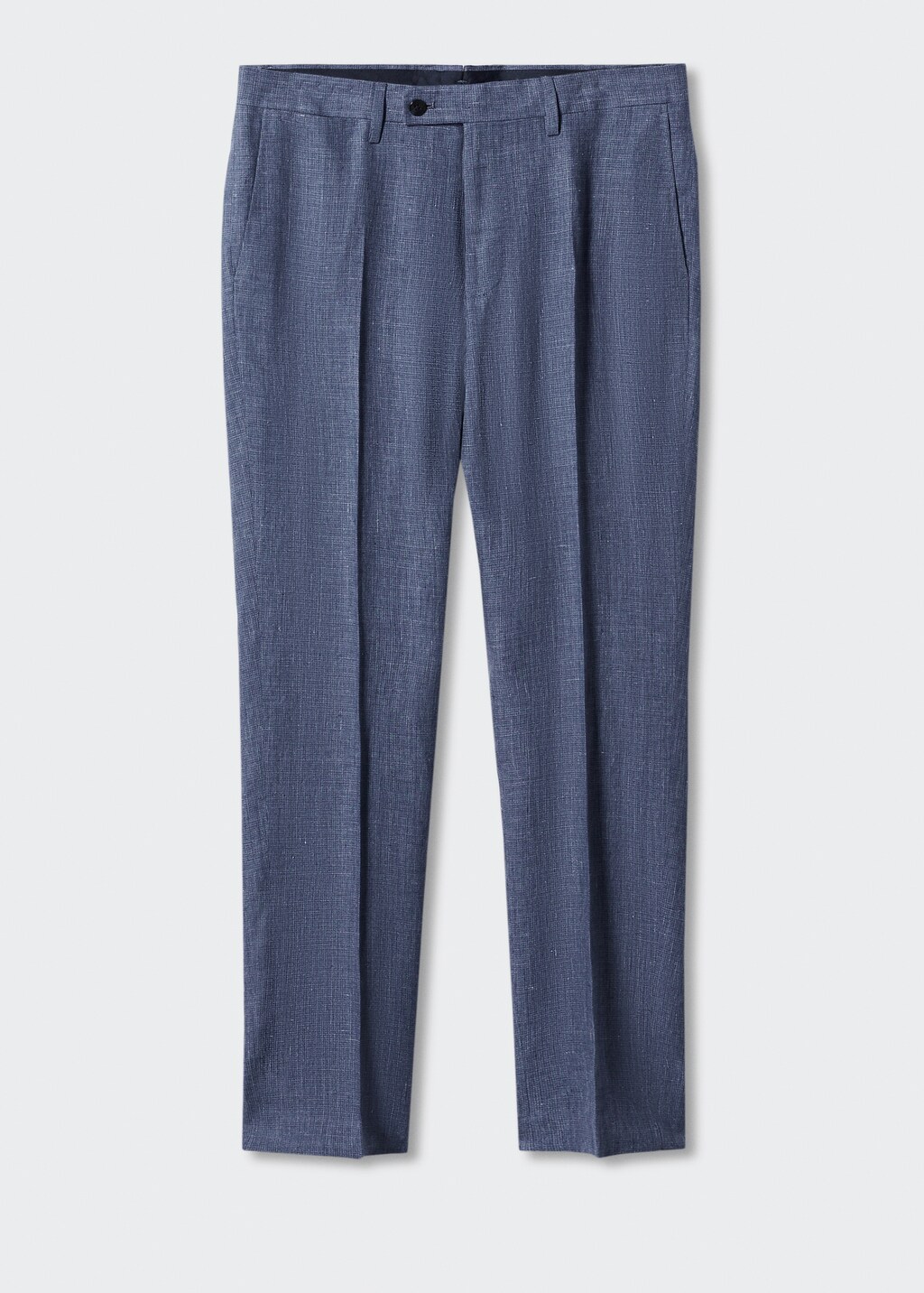 リネン 割烹着 Linen(washer)100% _BlueGray 100% linen suit pants - Men | MANGO OUTLET USA