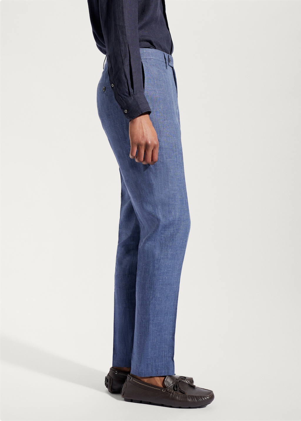 Pantaloni lino uomo outlet on sale