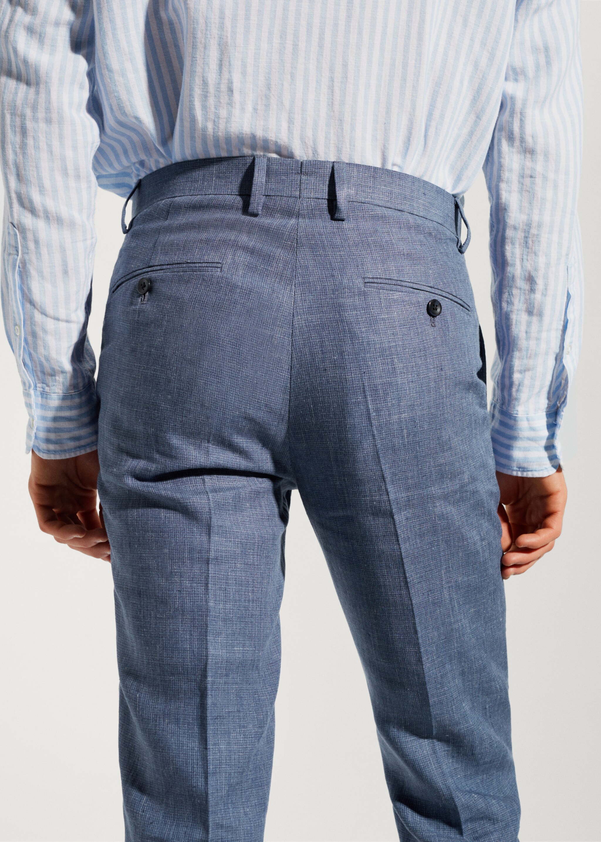 100% linen suit pants - Details of the article 6