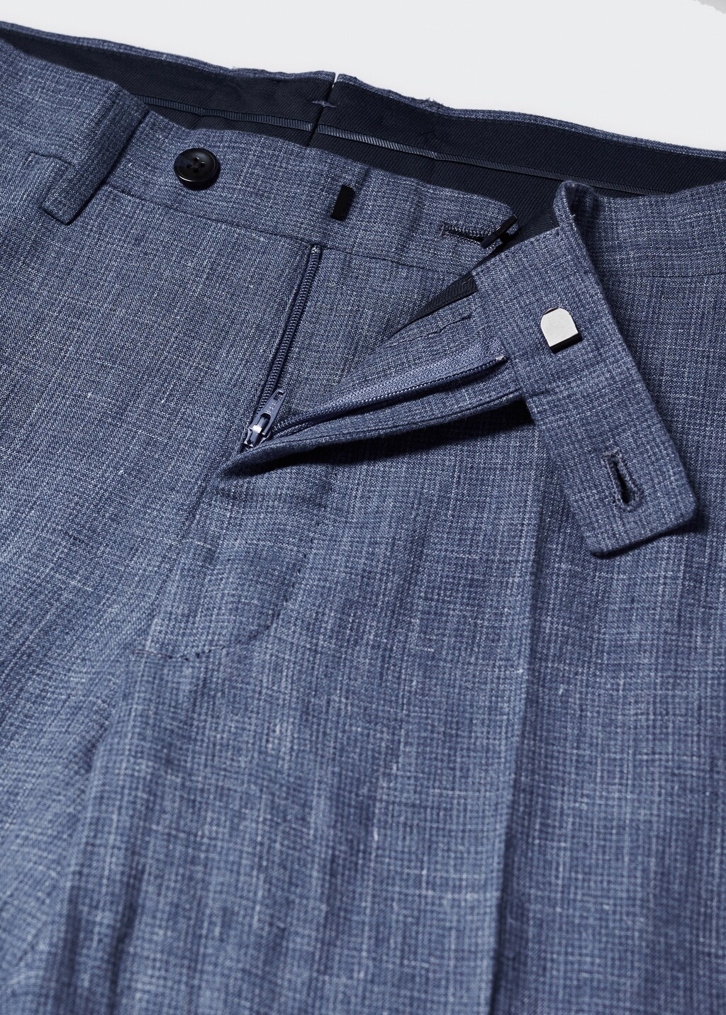 100% linen suit pants - Men | MANGO OUTLET USA