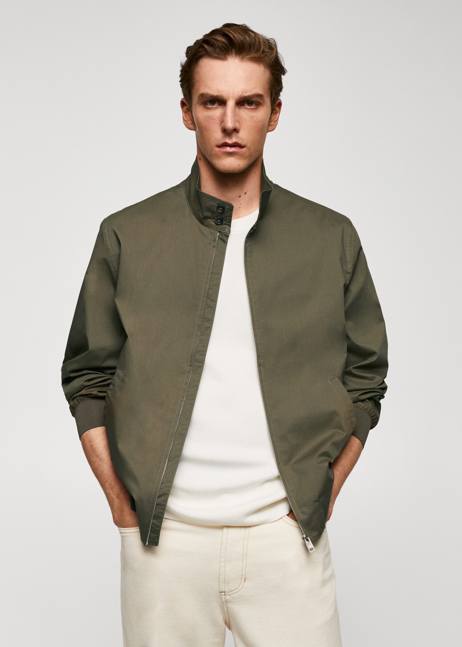 Lightweight fabric bomber jacket - Medium plane