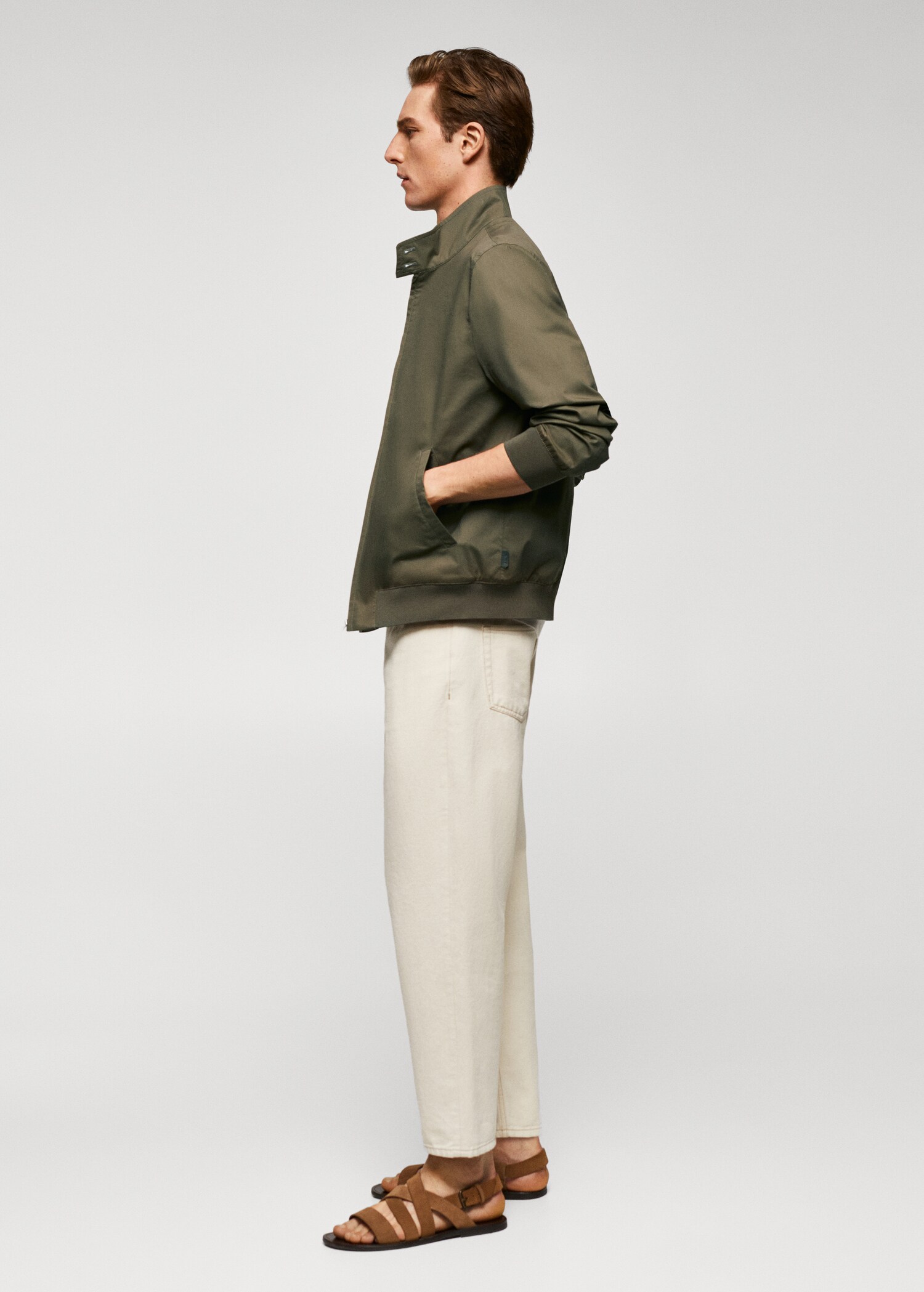 Lightweight fabric bomber jacket - Details of the article 2