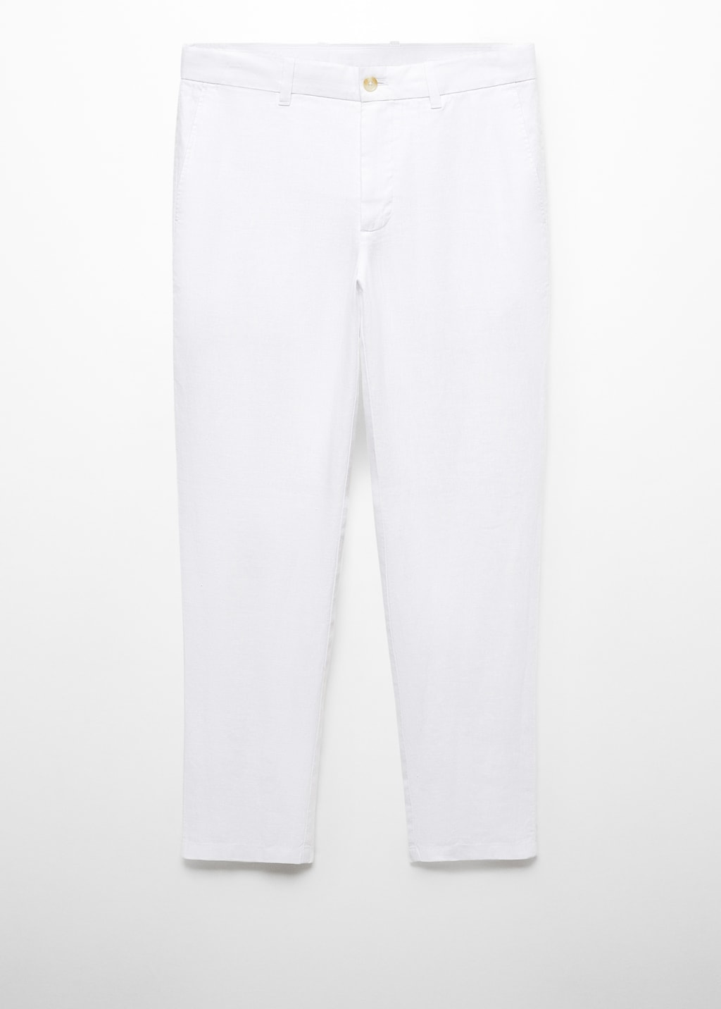 Slim fit 100 linen trousers