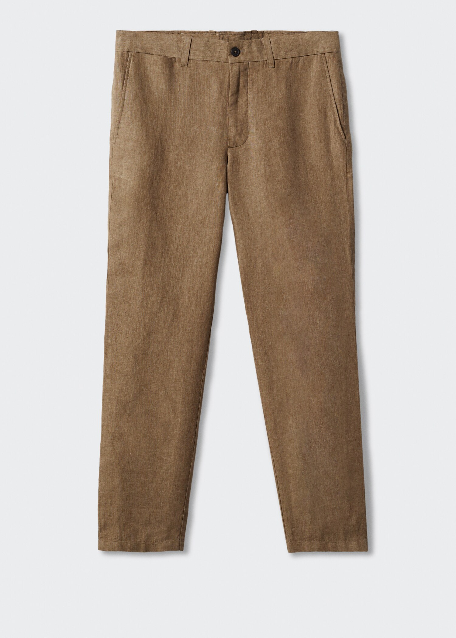 Slim-fit 100% linen trousers - Article without model