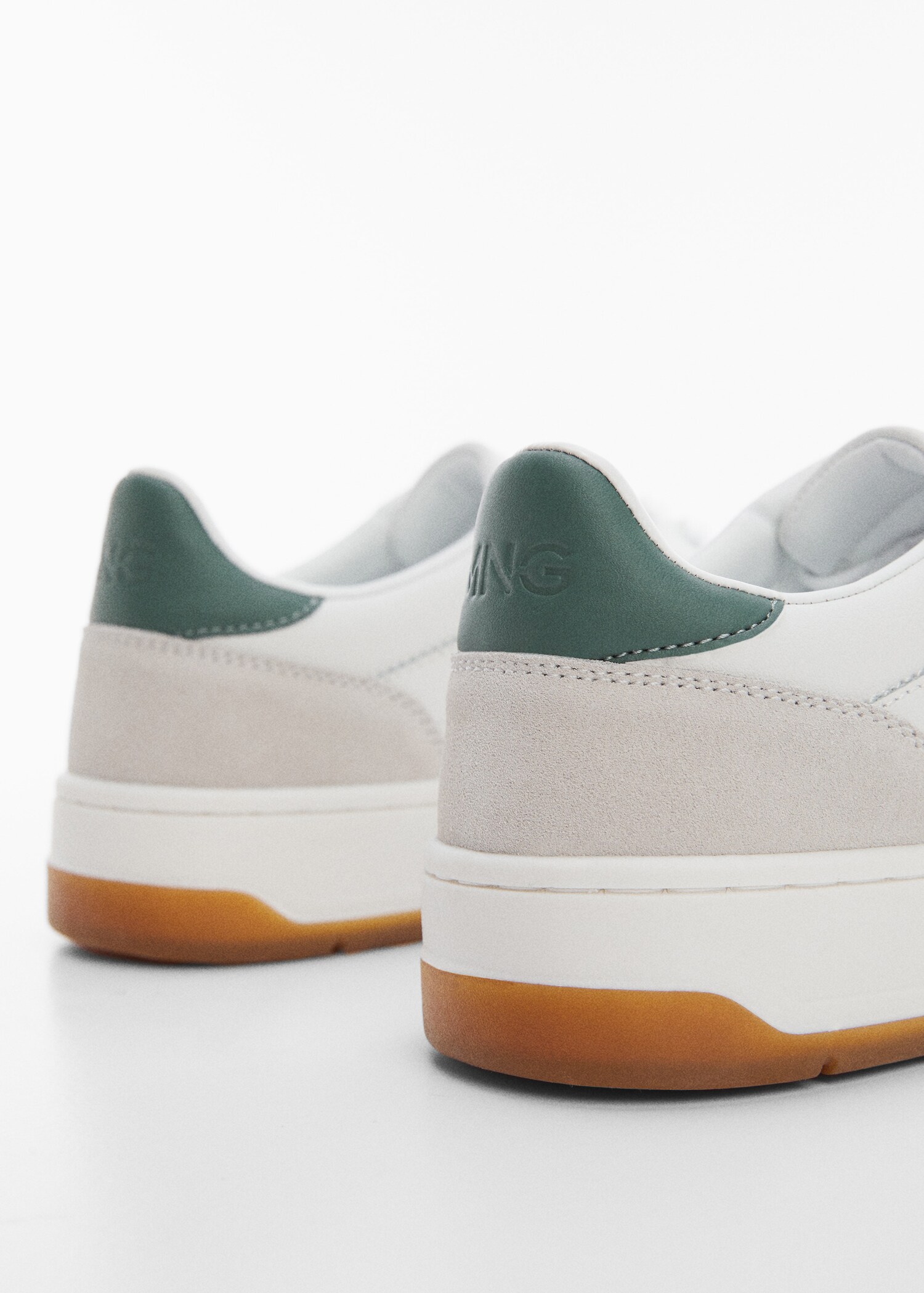 Leather mixed sneakers - Details of the article 1