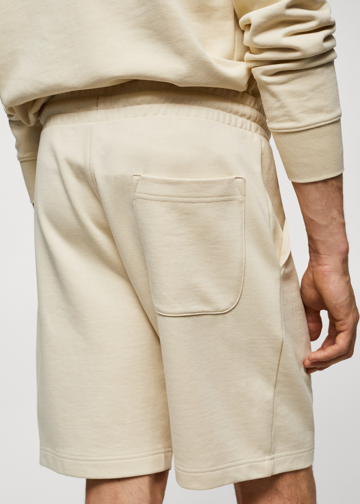 Jogger cotton Bermuda shorts - Details of the article 2