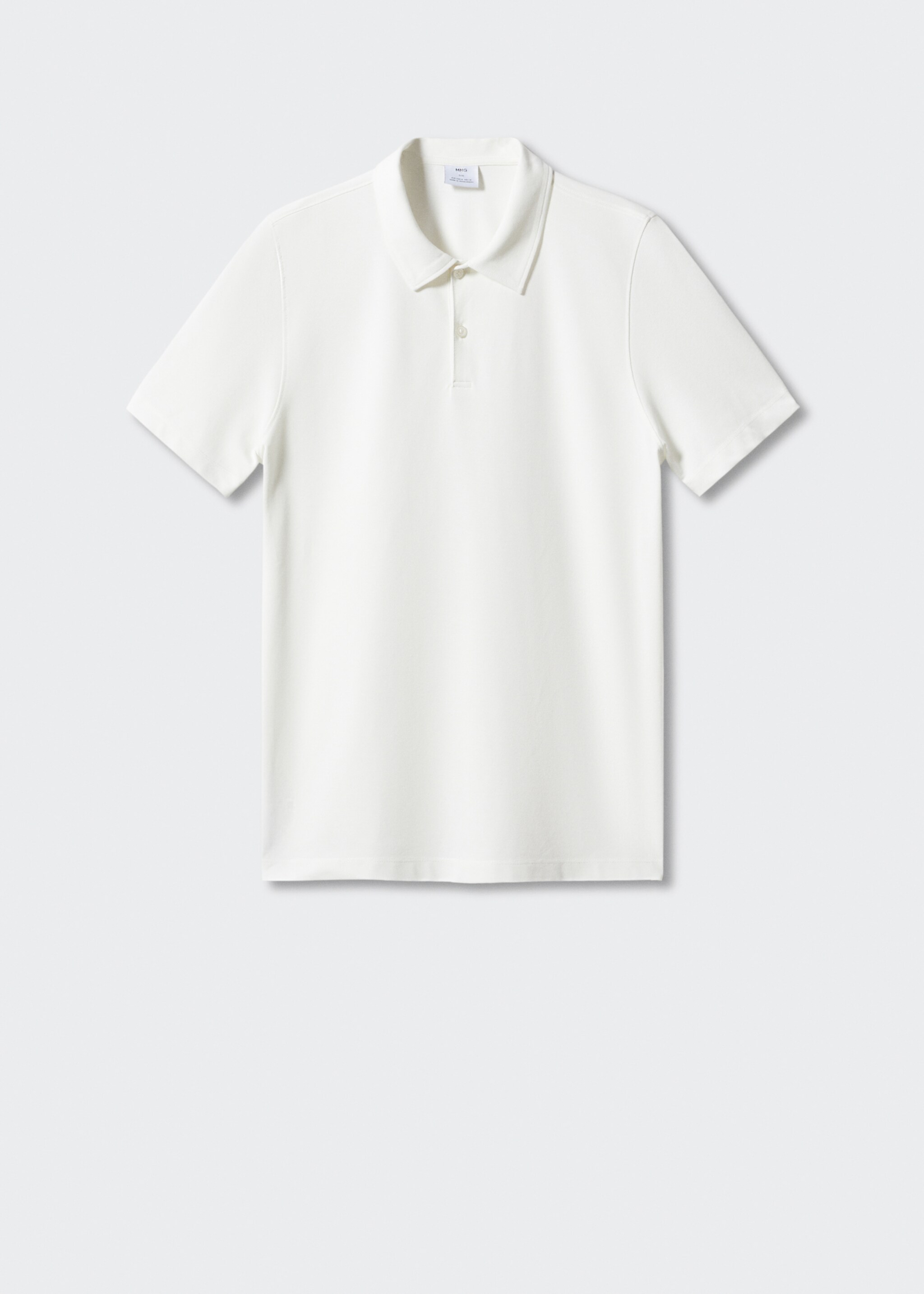 Polo slim fit algodón piqué textura - Artículo sin modelo, Blanco roto. Ref: 57000777-00.