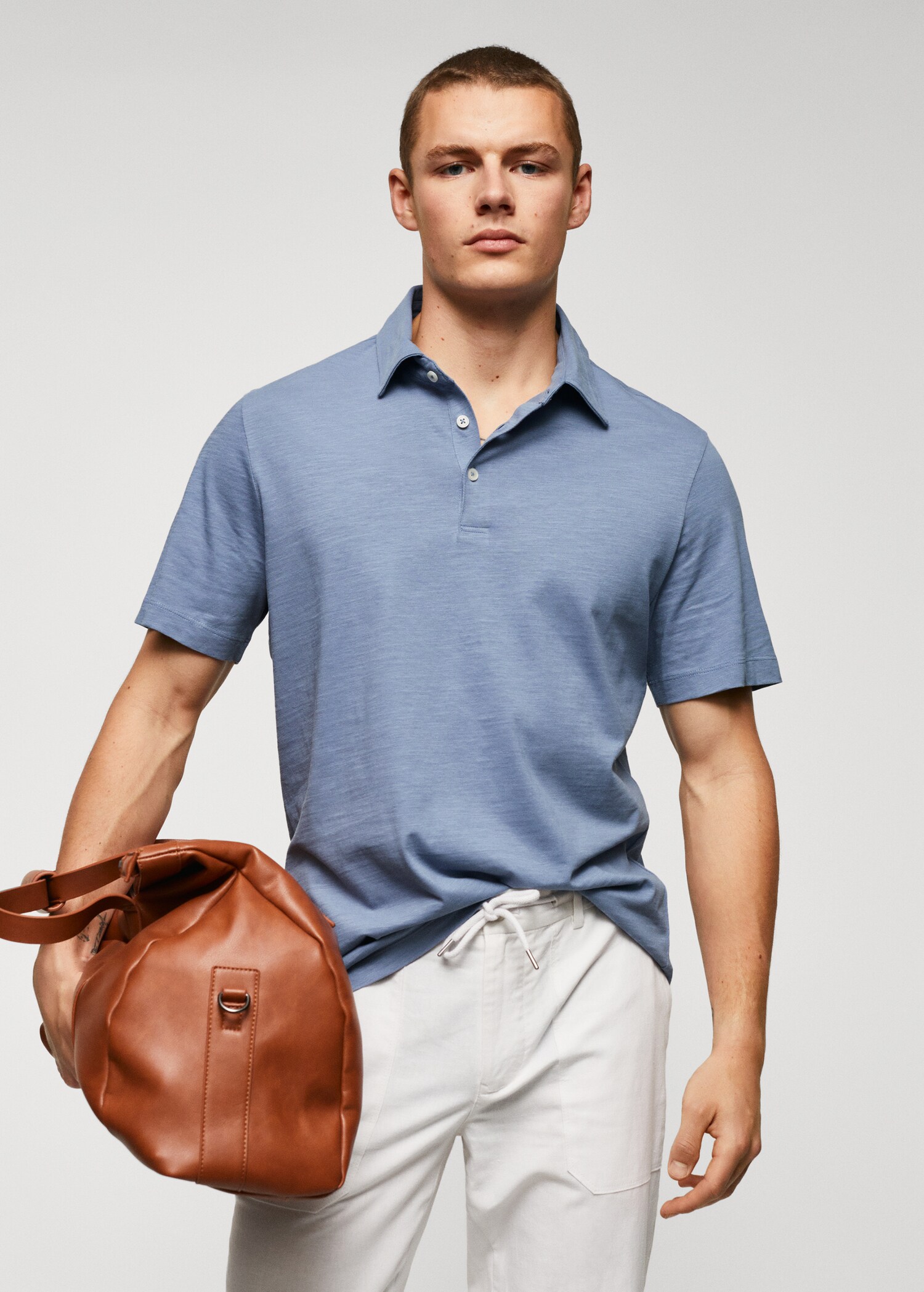 100% cotton basic polo shirt - Medium plane