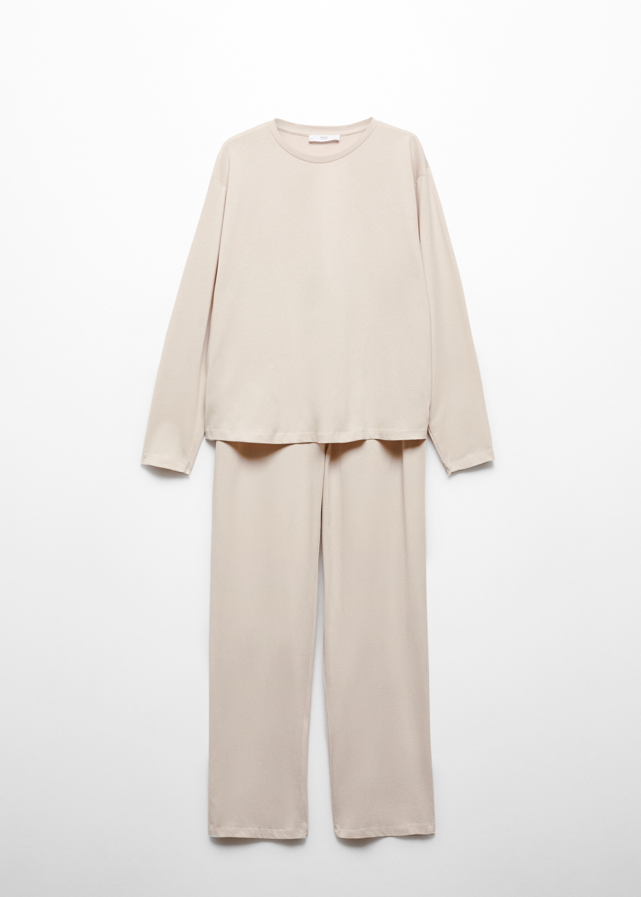 Cotton long pyjamas - Article without model, Ecru. Ref: 57000812-00.