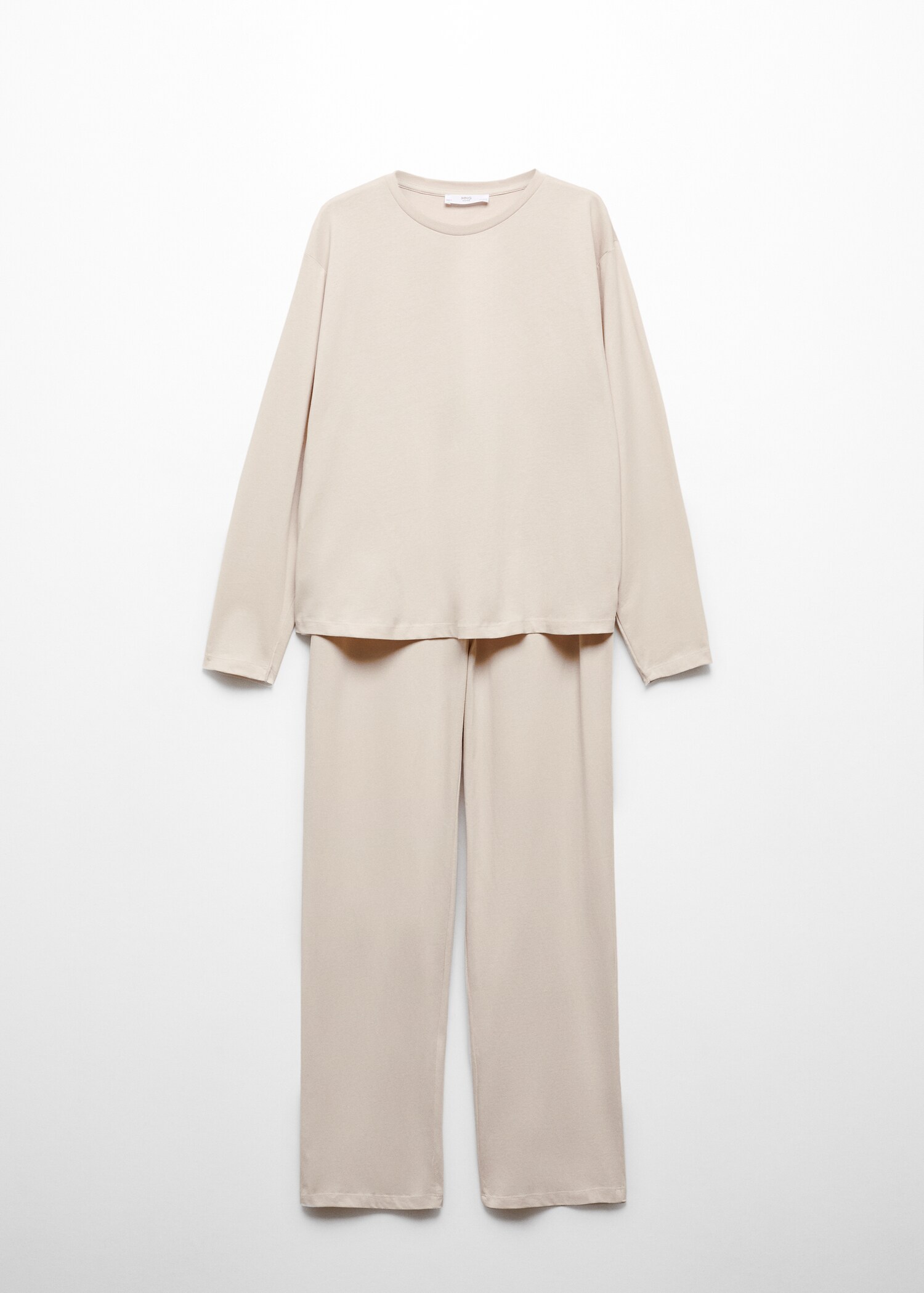 Pijama lungă din bumbac - Articol fără model