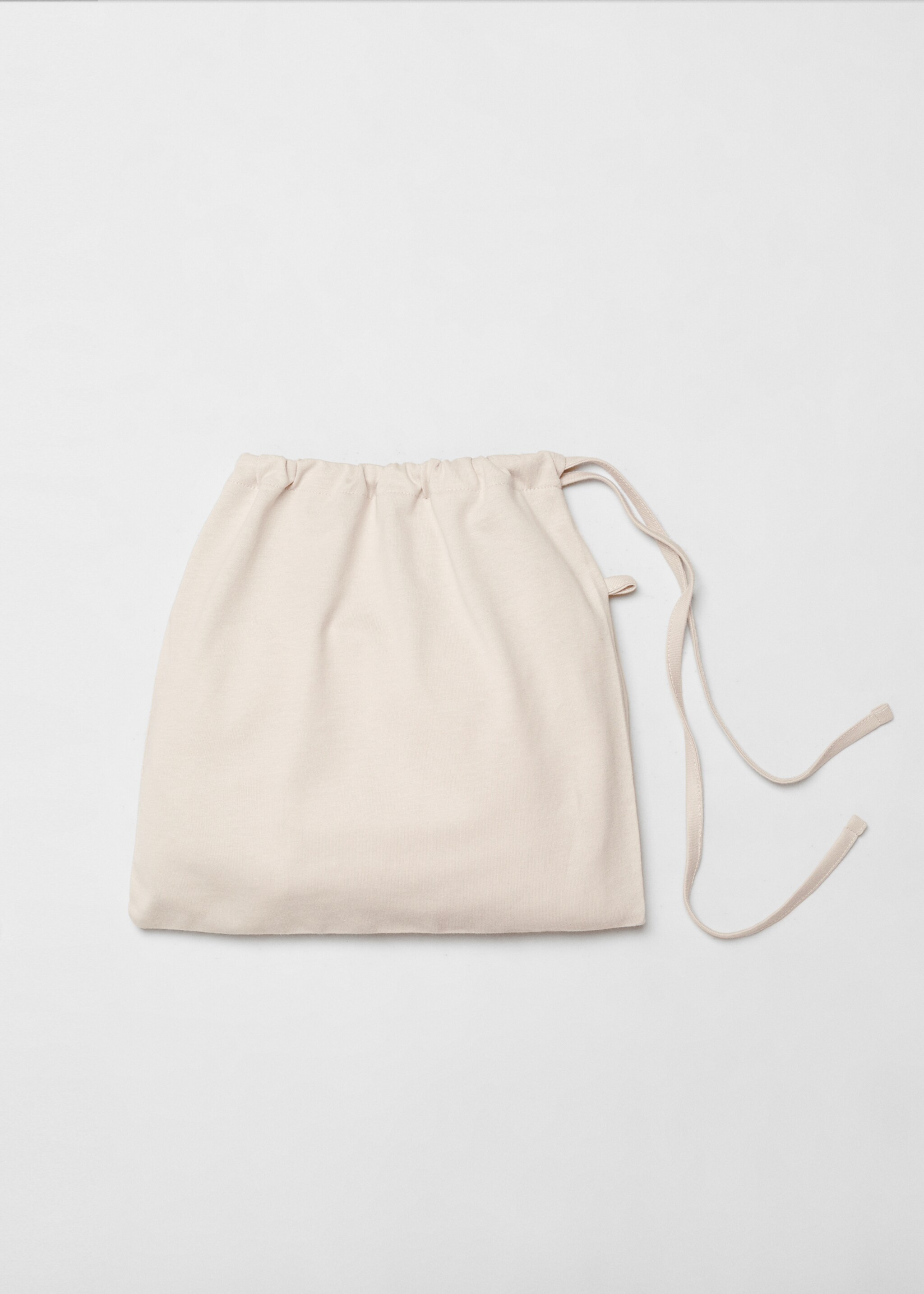 Cotton long pyjamas - Details of the article 0, Ecru. Ref: 57000812-00.