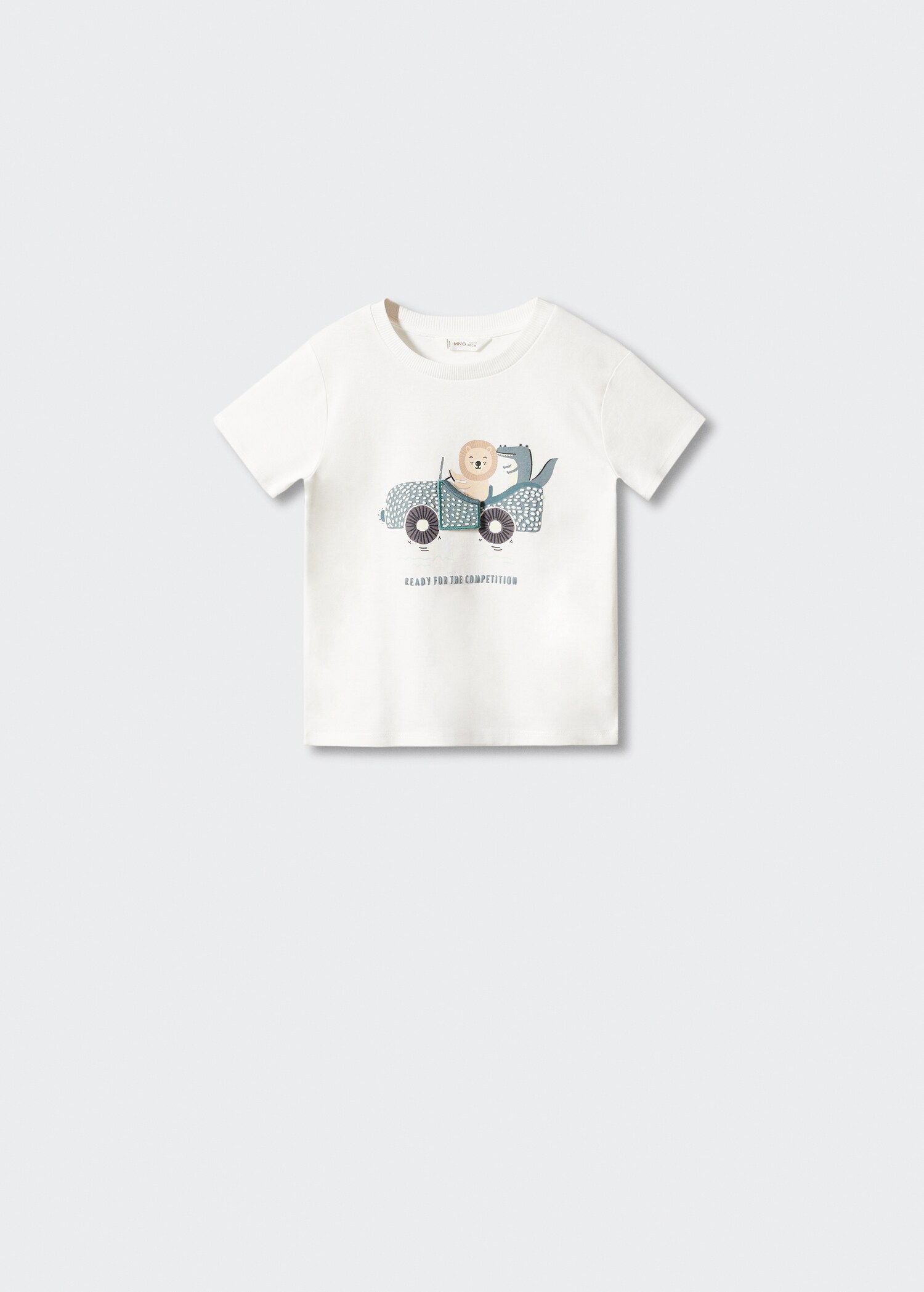 Baumwoll-T-Shirt mit Motiv - Artikel ohne Model