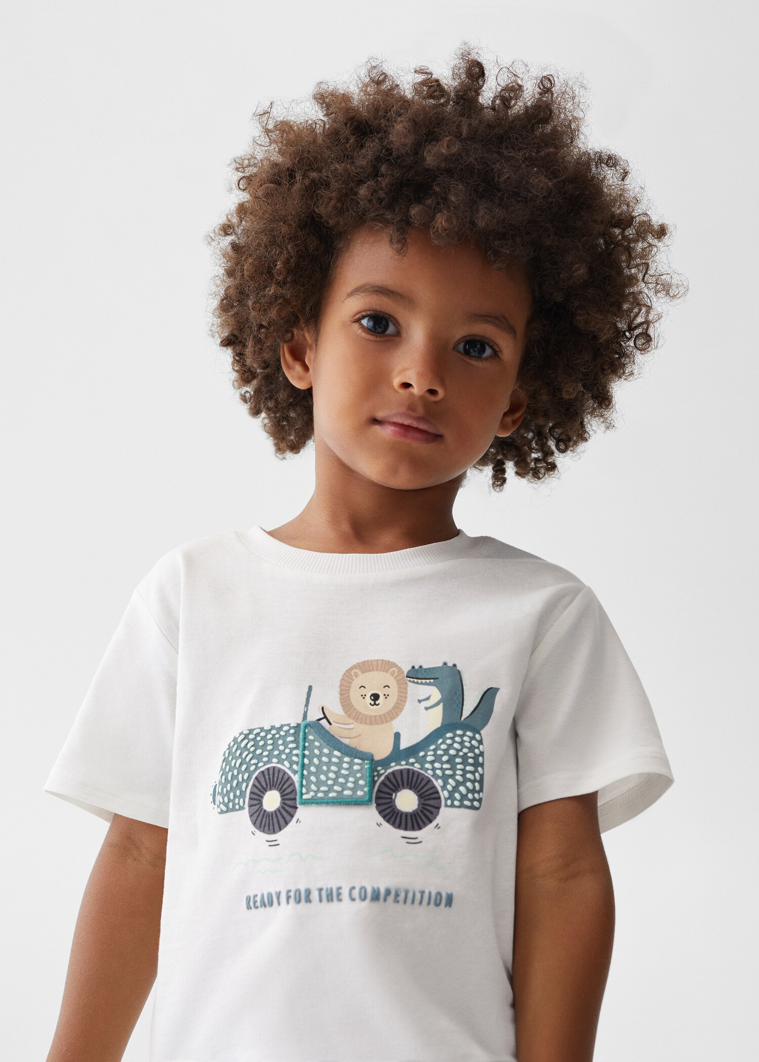Baumwoll-T-Shirt mit Motiv - Detail des Artikels 1