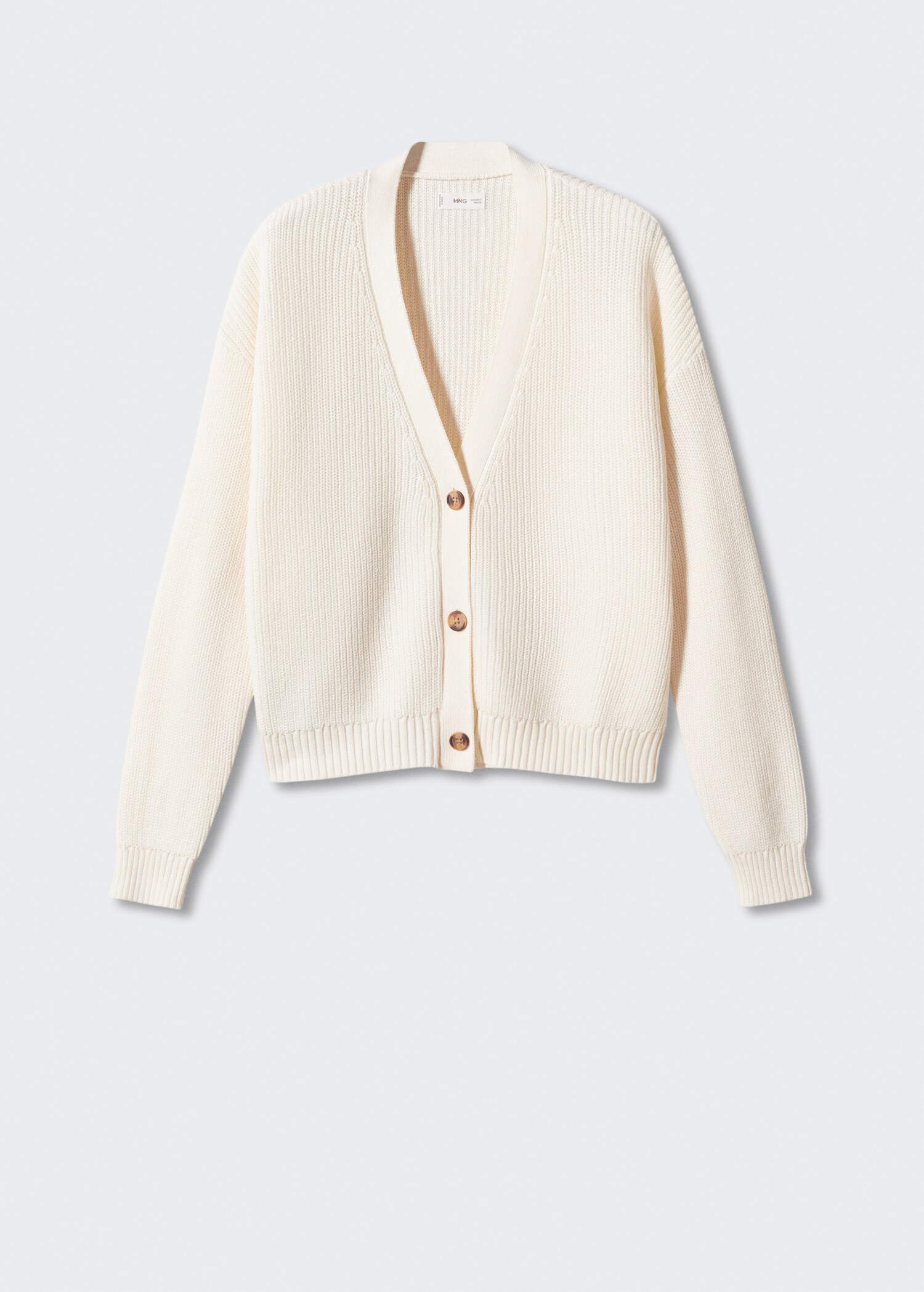 Ribbed knit cardigan - Article without model