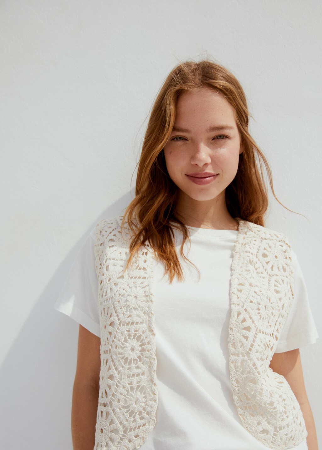 Embroidered cotton vest - Teen Girl | MANGO OUTLET USA Embroidered cotton vest - Teen Girl | MANGO OUTLET USA