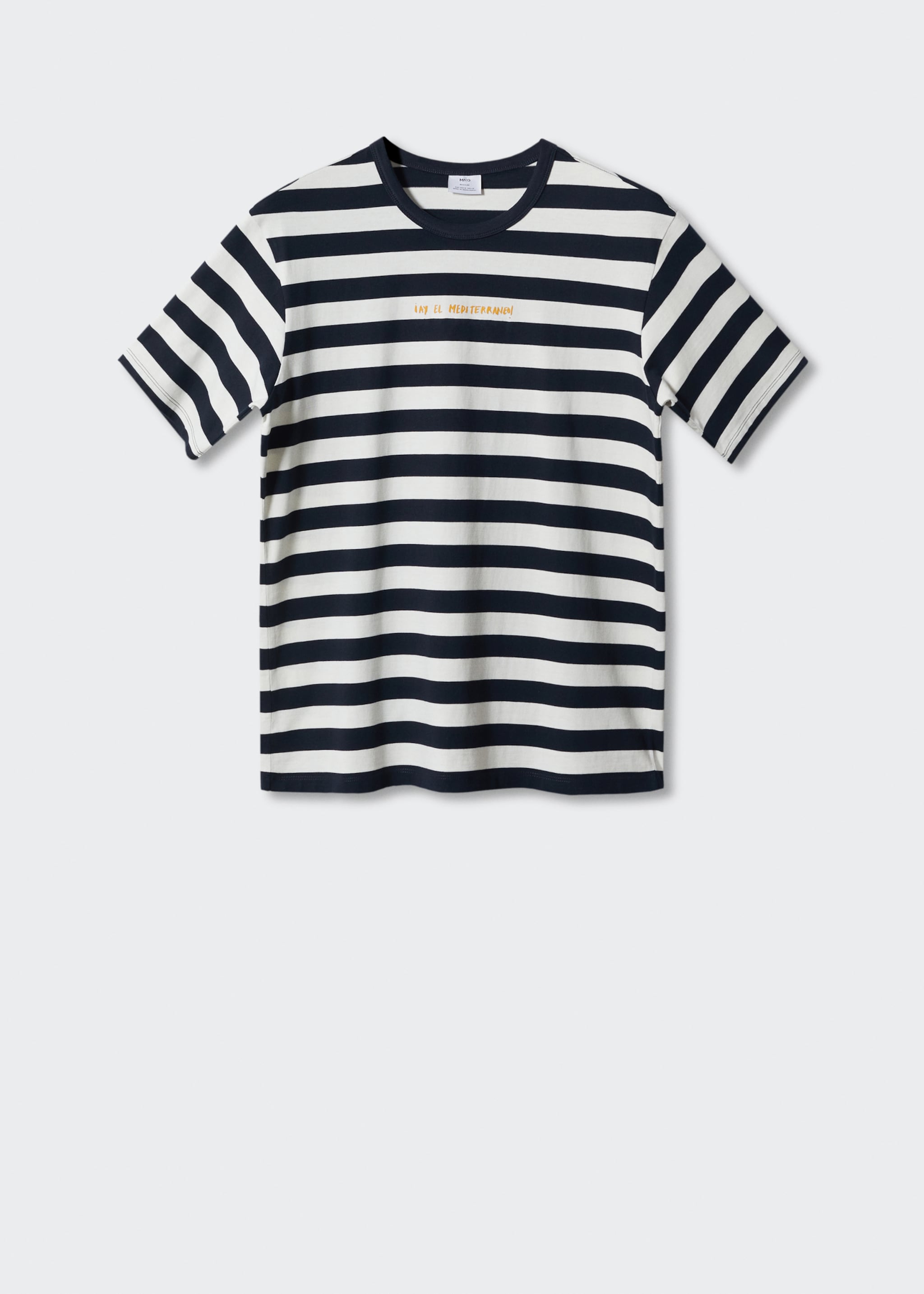 Adriana Eskenazi x Mango t-shirt - Article without model, Dark Navy. Ref: 57000951-00.