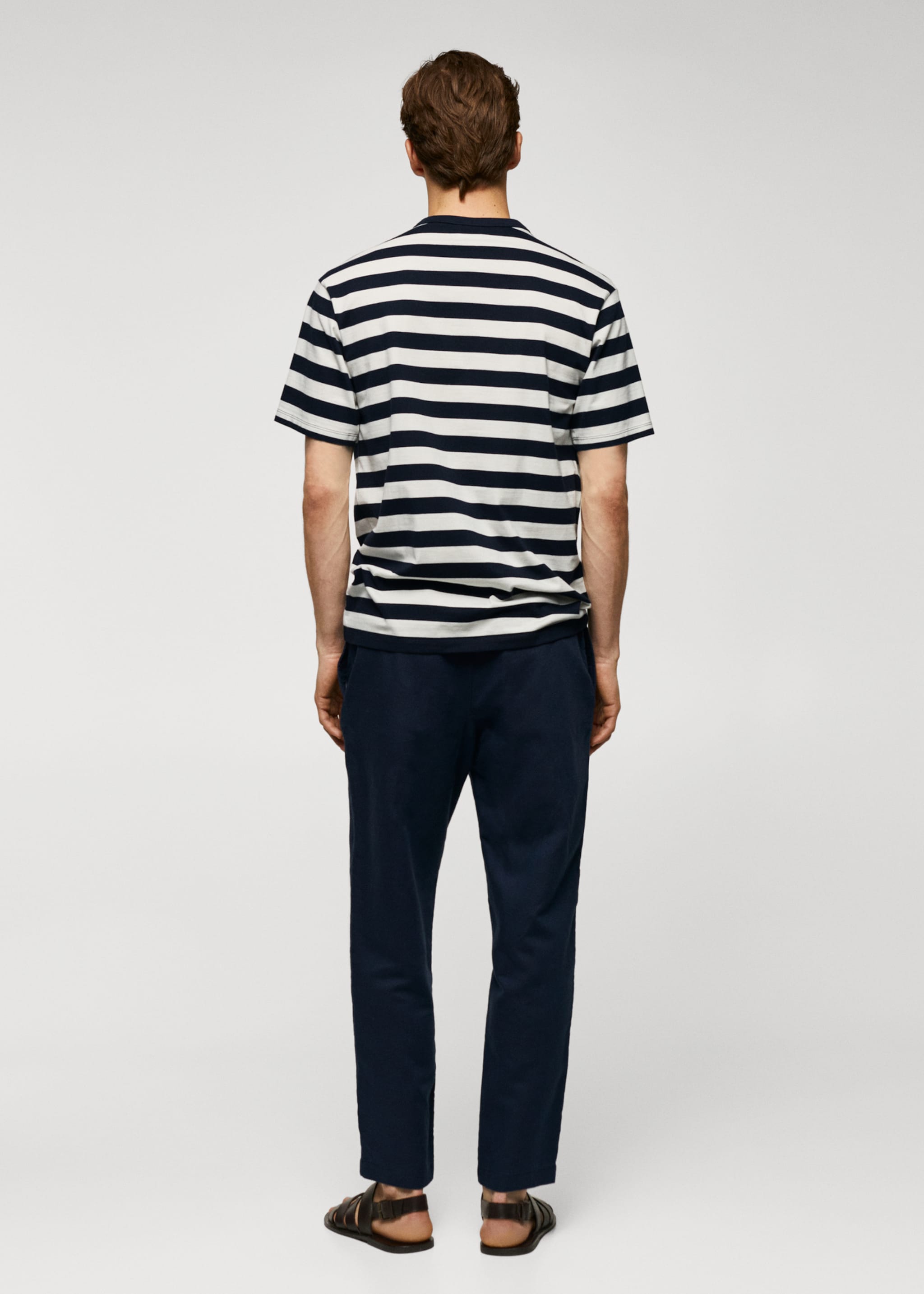 Adriana Eskenazi x Mango t-shirt - Reverse of the article, Dark Navy. Ref: 57000951-00.