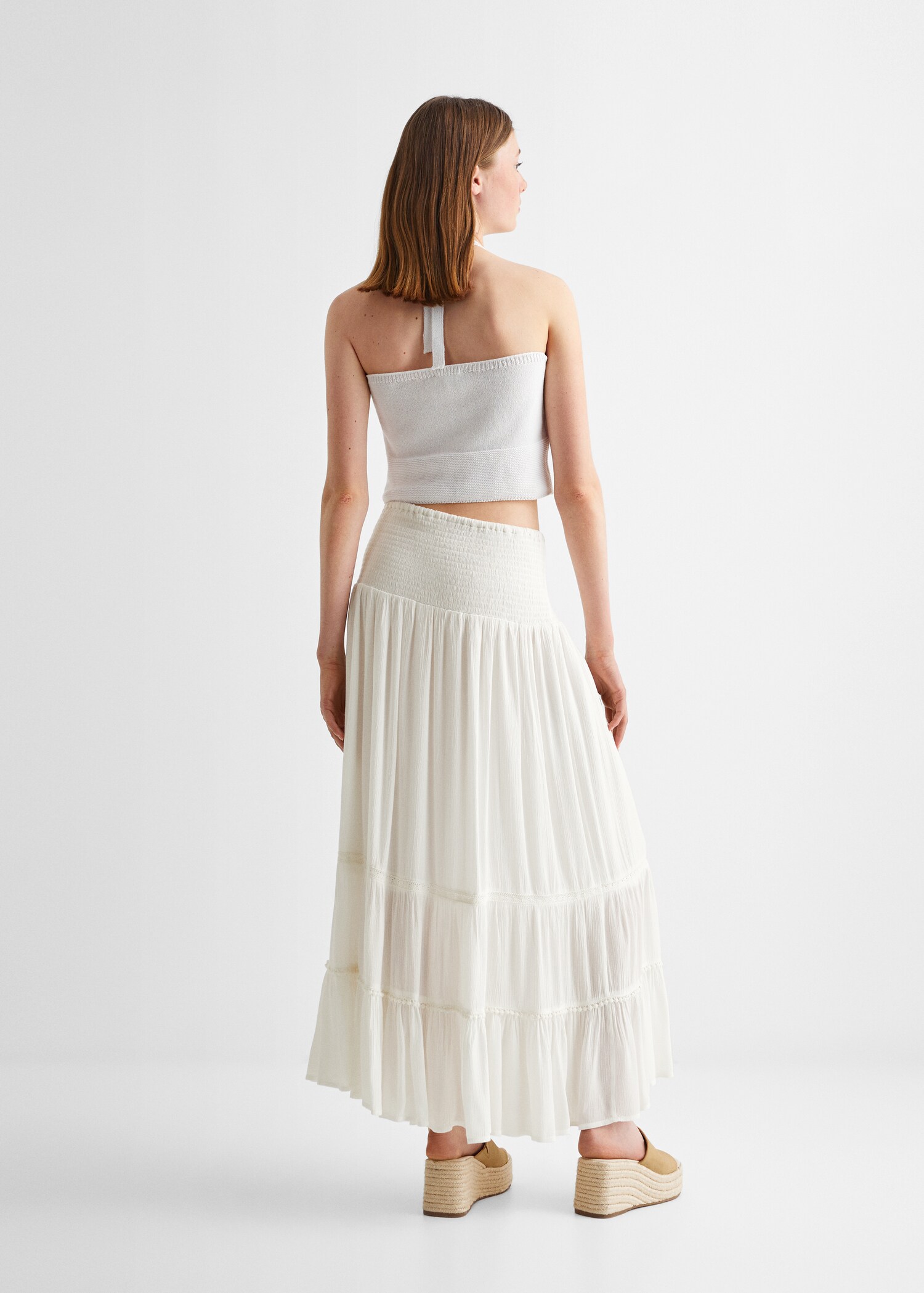 Ruffled long skirt - Reverse of the article