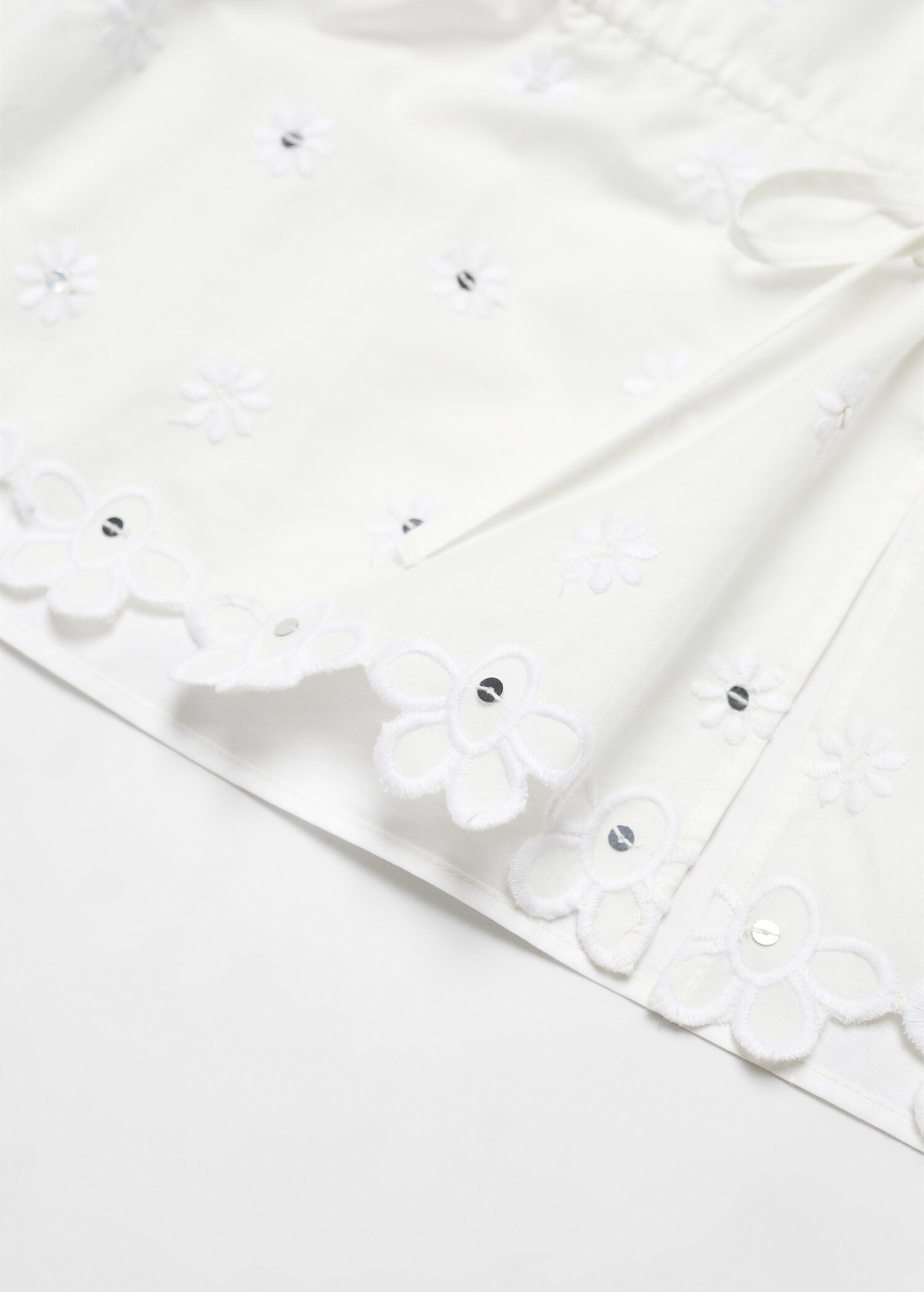 Puffed sleeves floral shirt - Details of the article 8
